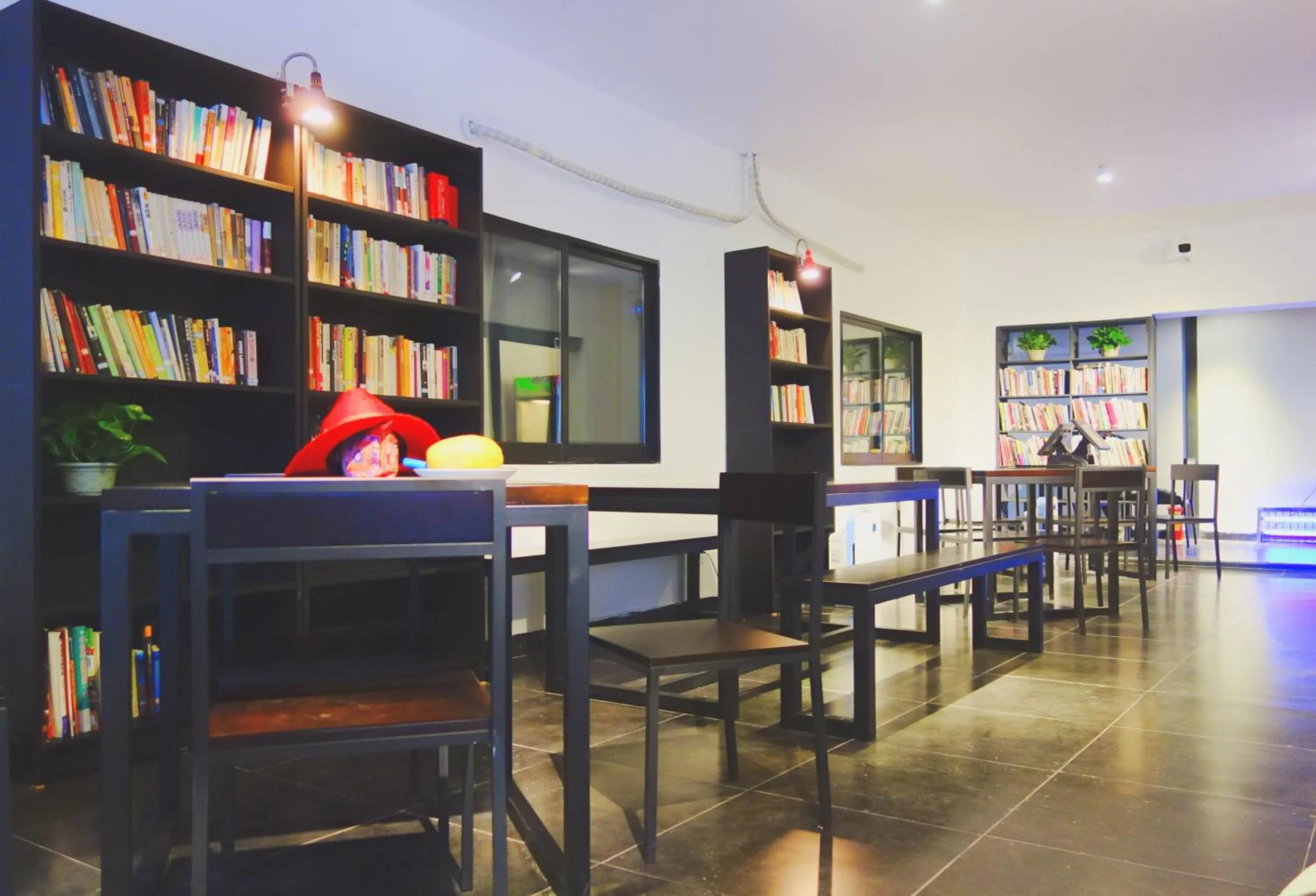 Library in Dayin International Youth Hostel - Oriental Pearl & Lujiazui