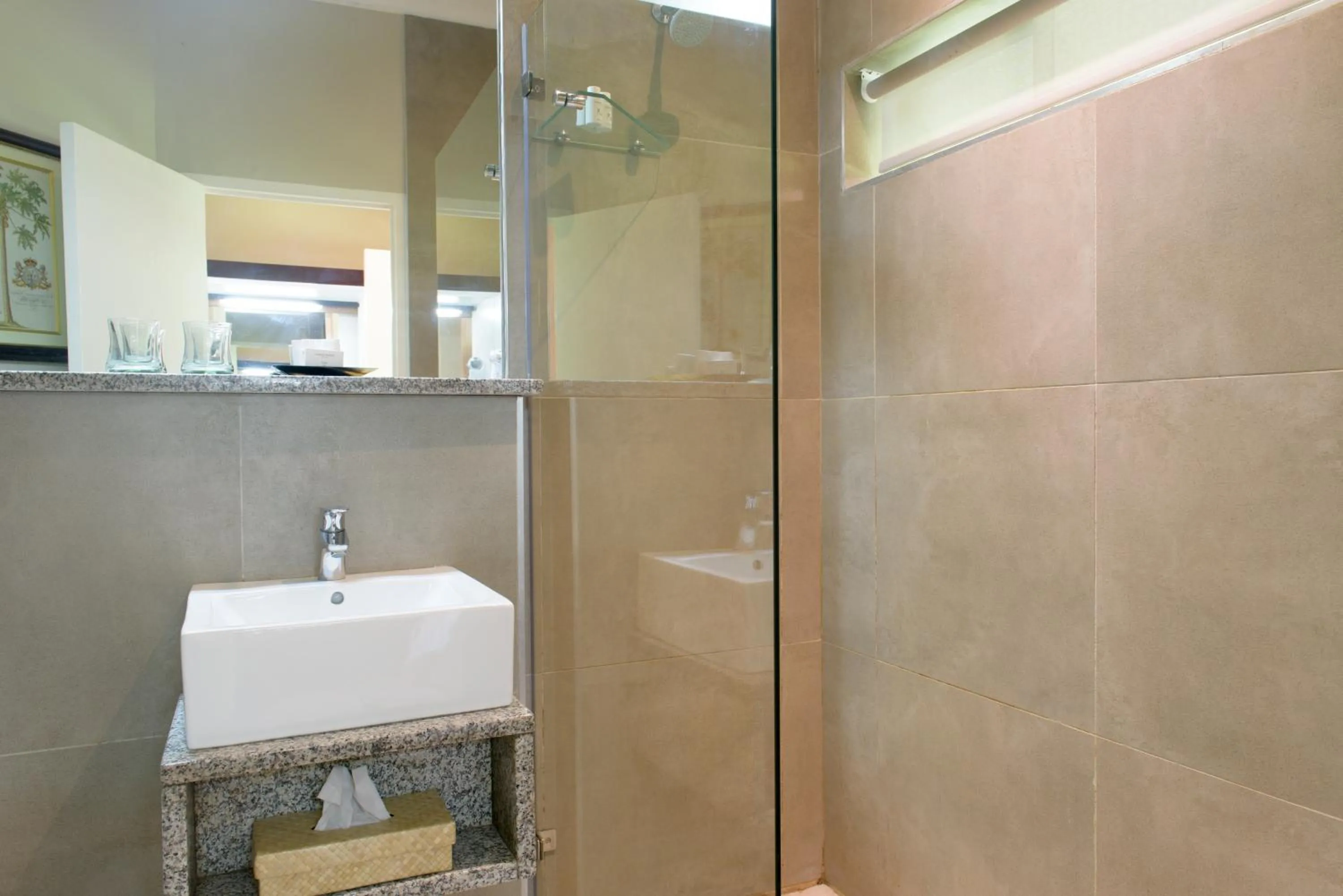 Shower in Ghost Mountain Inn