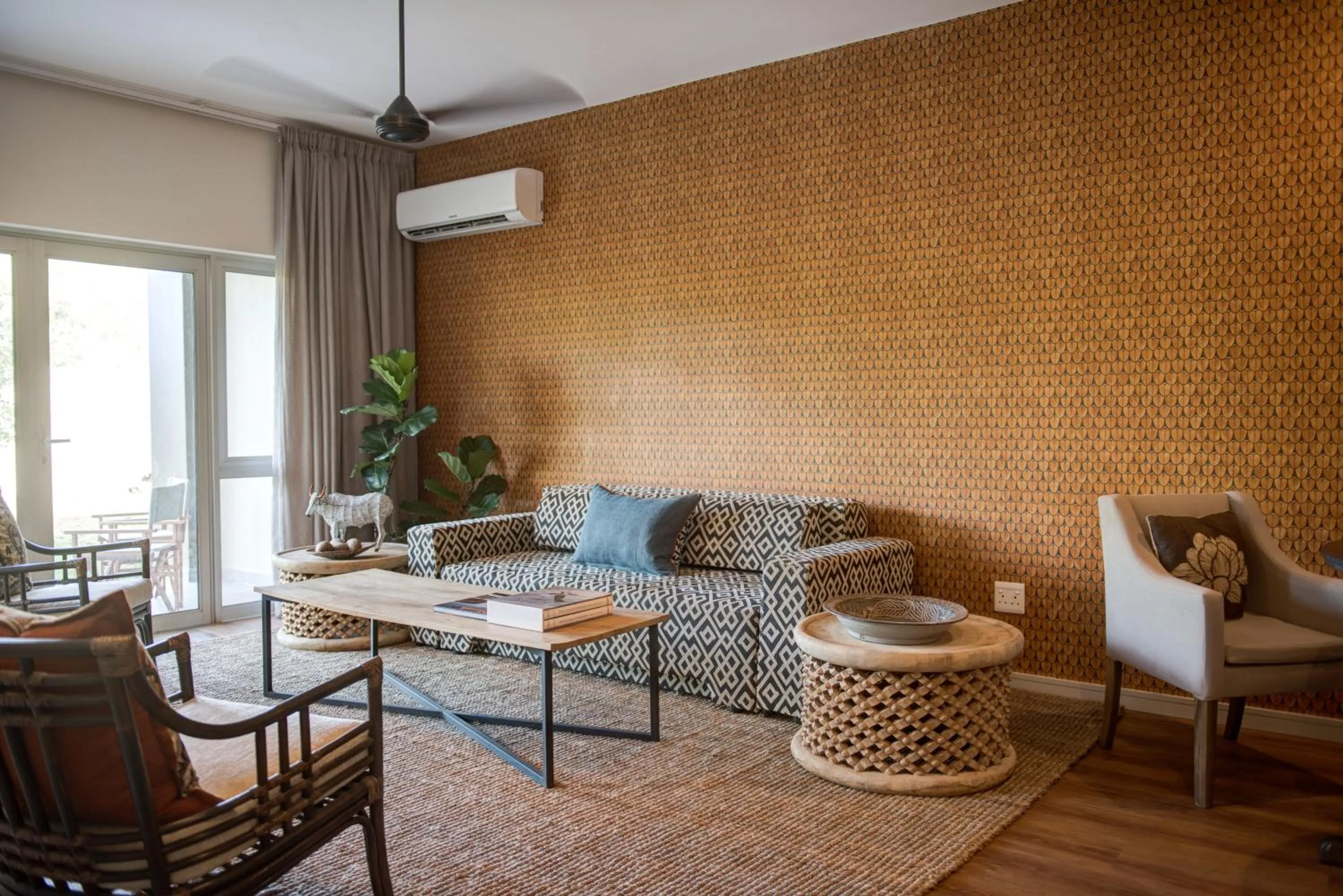 Living room in Ghost Mountain Inn