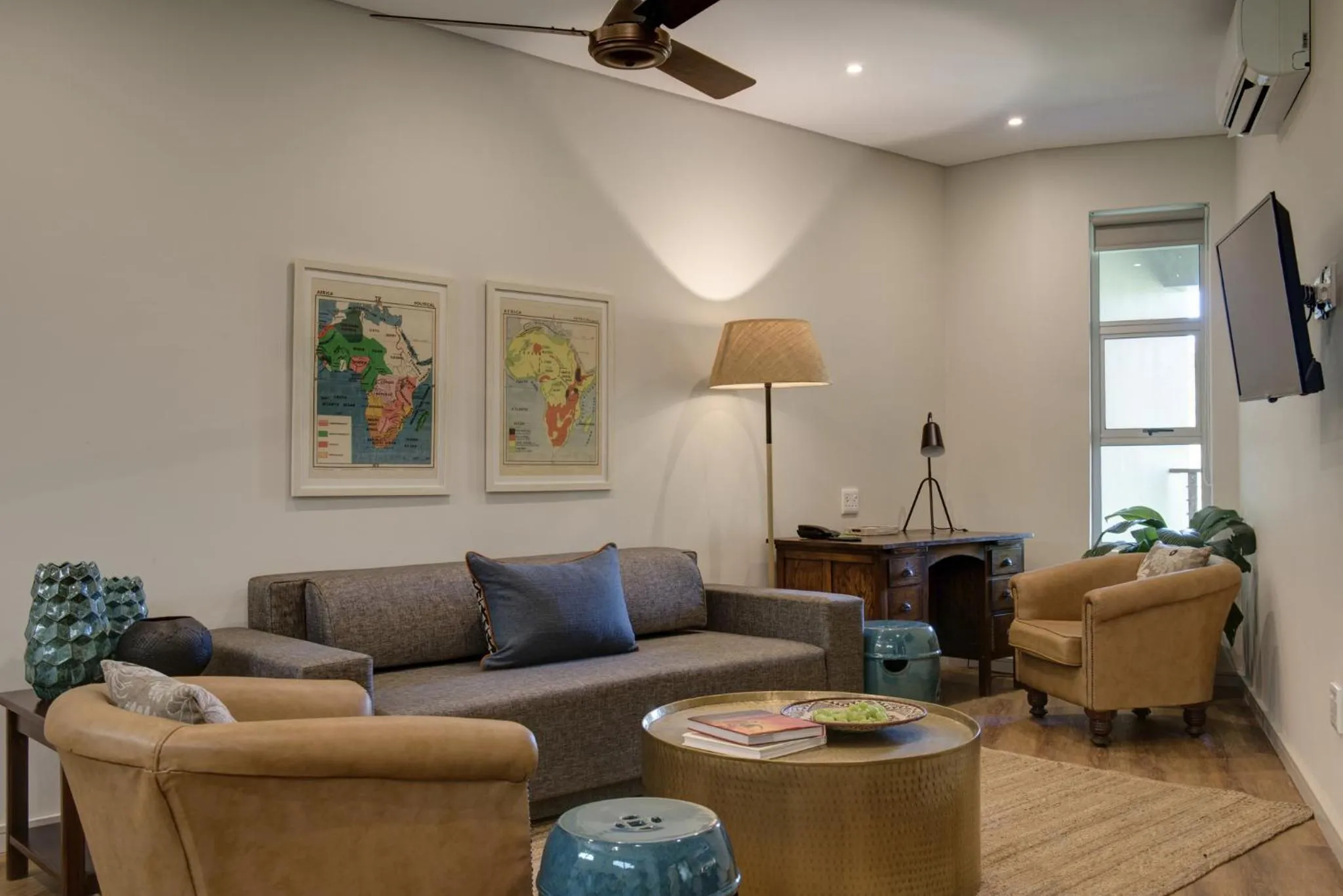 Living room in Ghost Mountain Inn