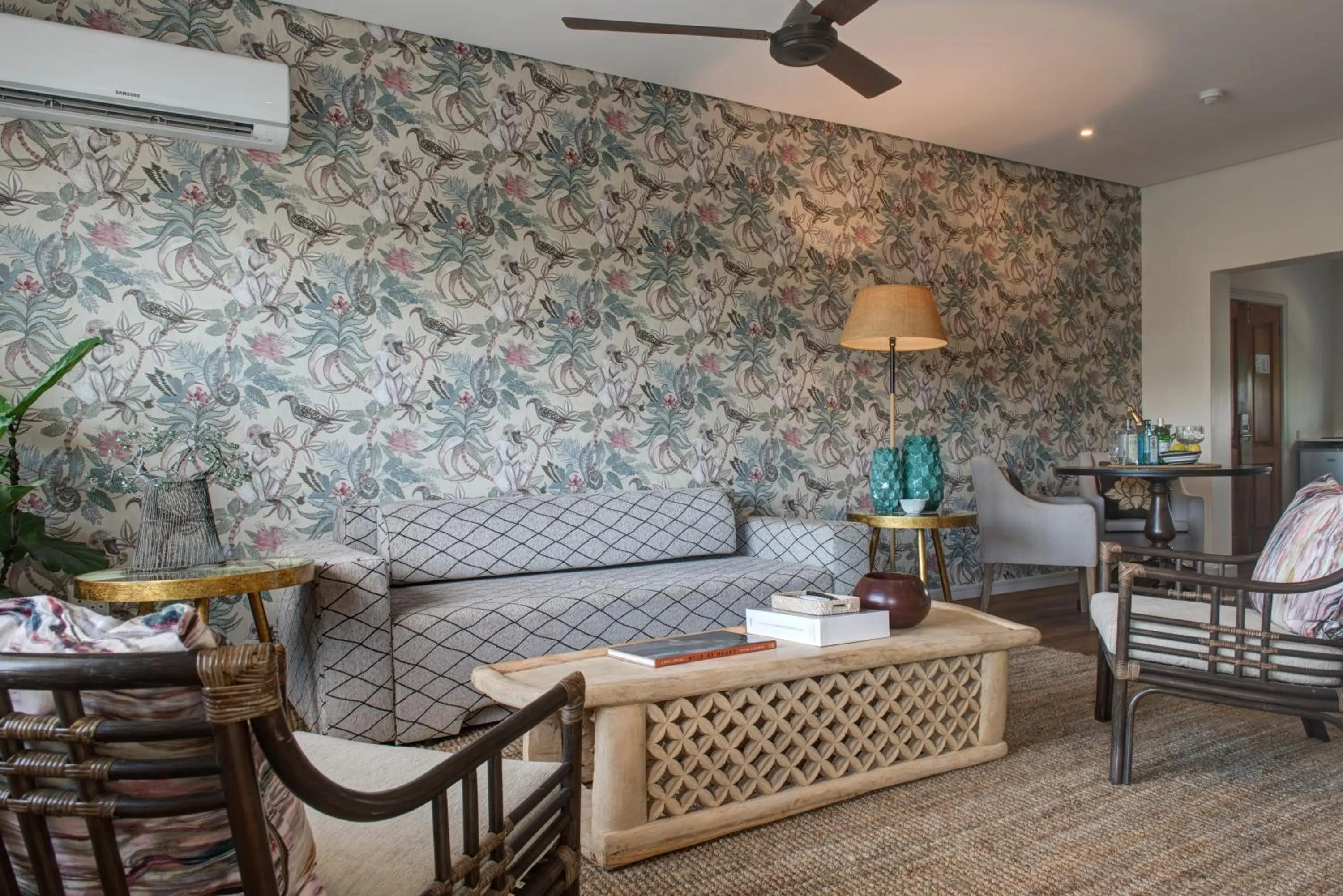 Living room in Ghost Mountain Inn