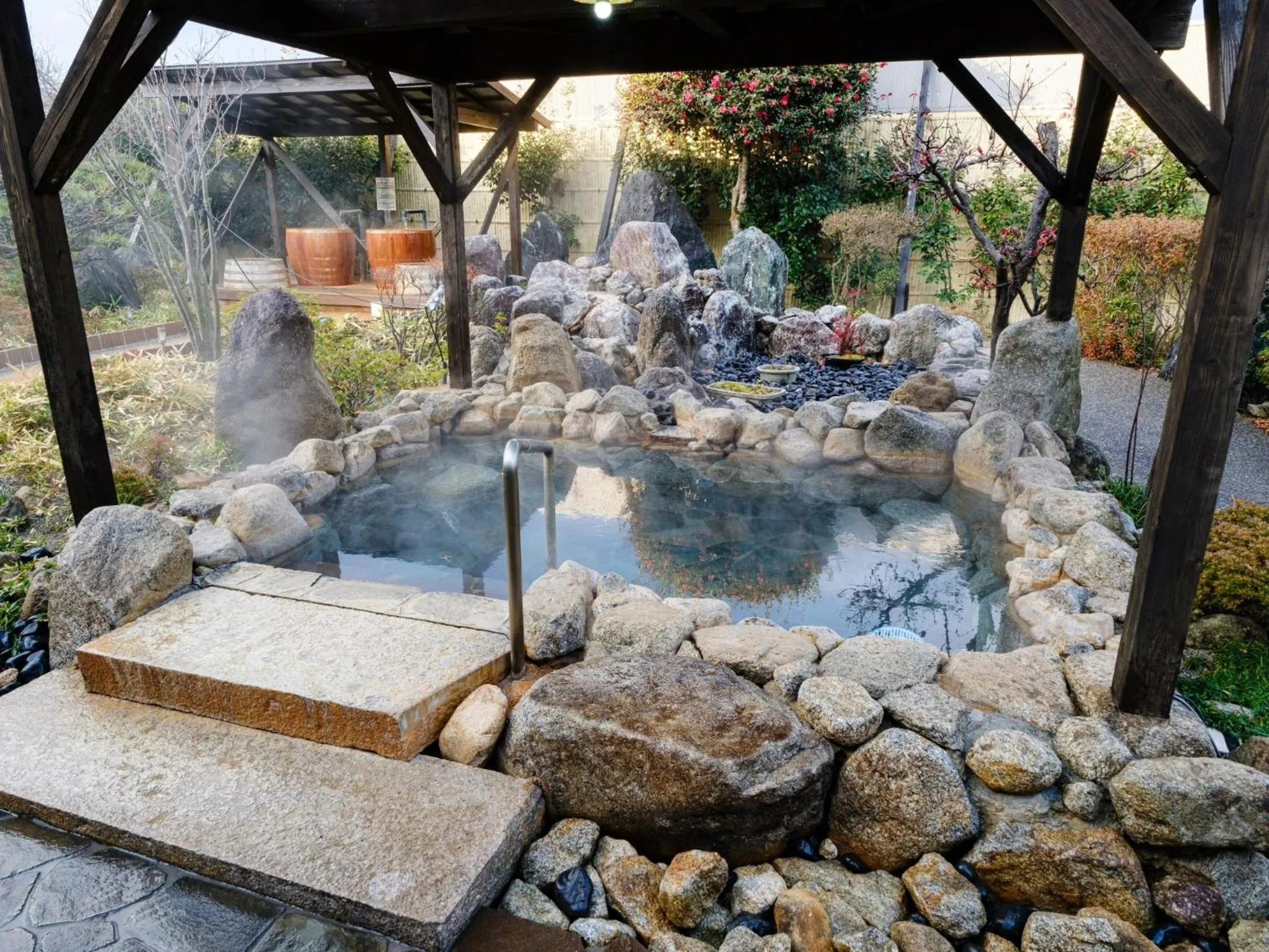 Open Air Bath in Sagayamato Onsen Hotel Amandi