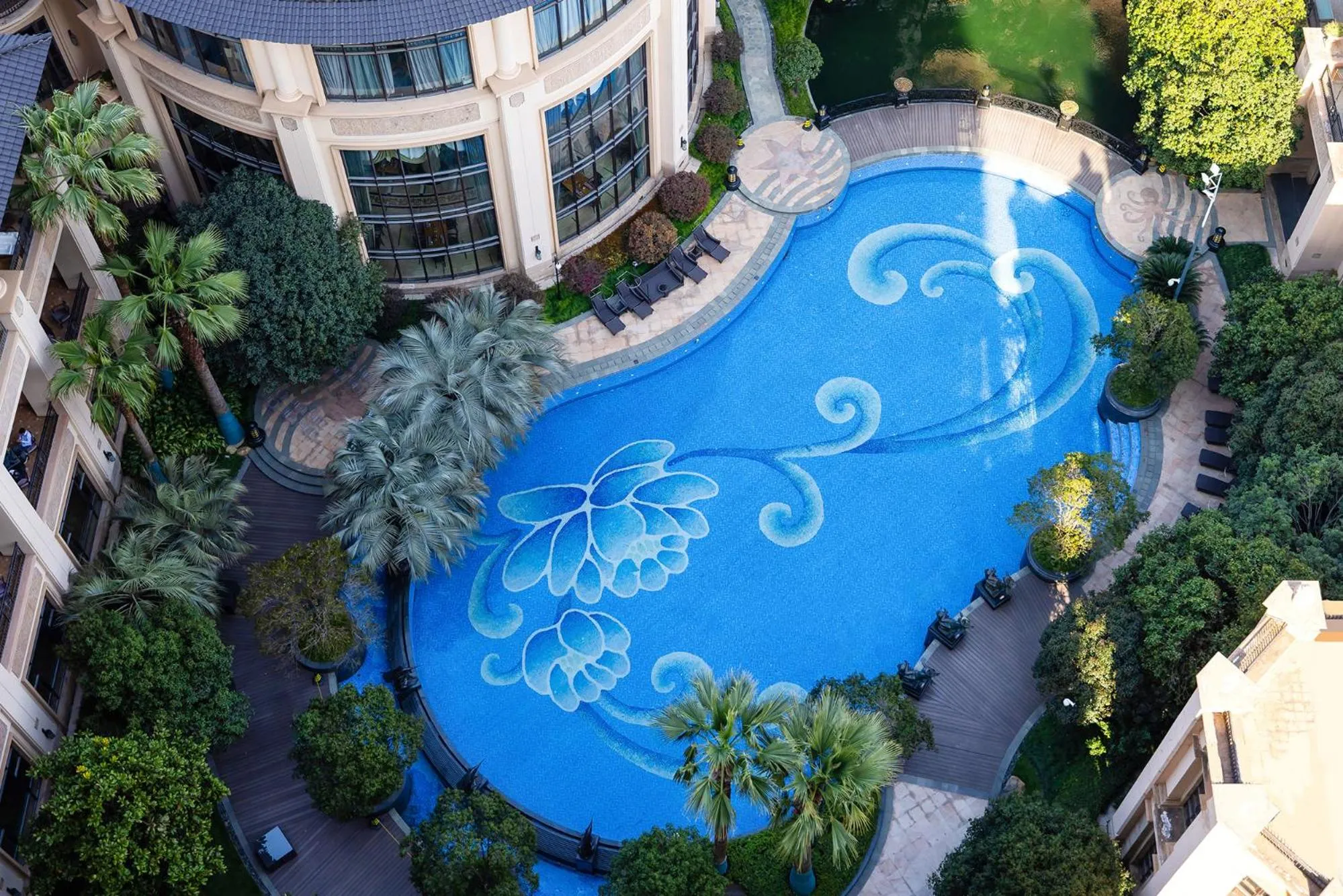 Bird's eye view in Chateau Star River Pudong Shanghai