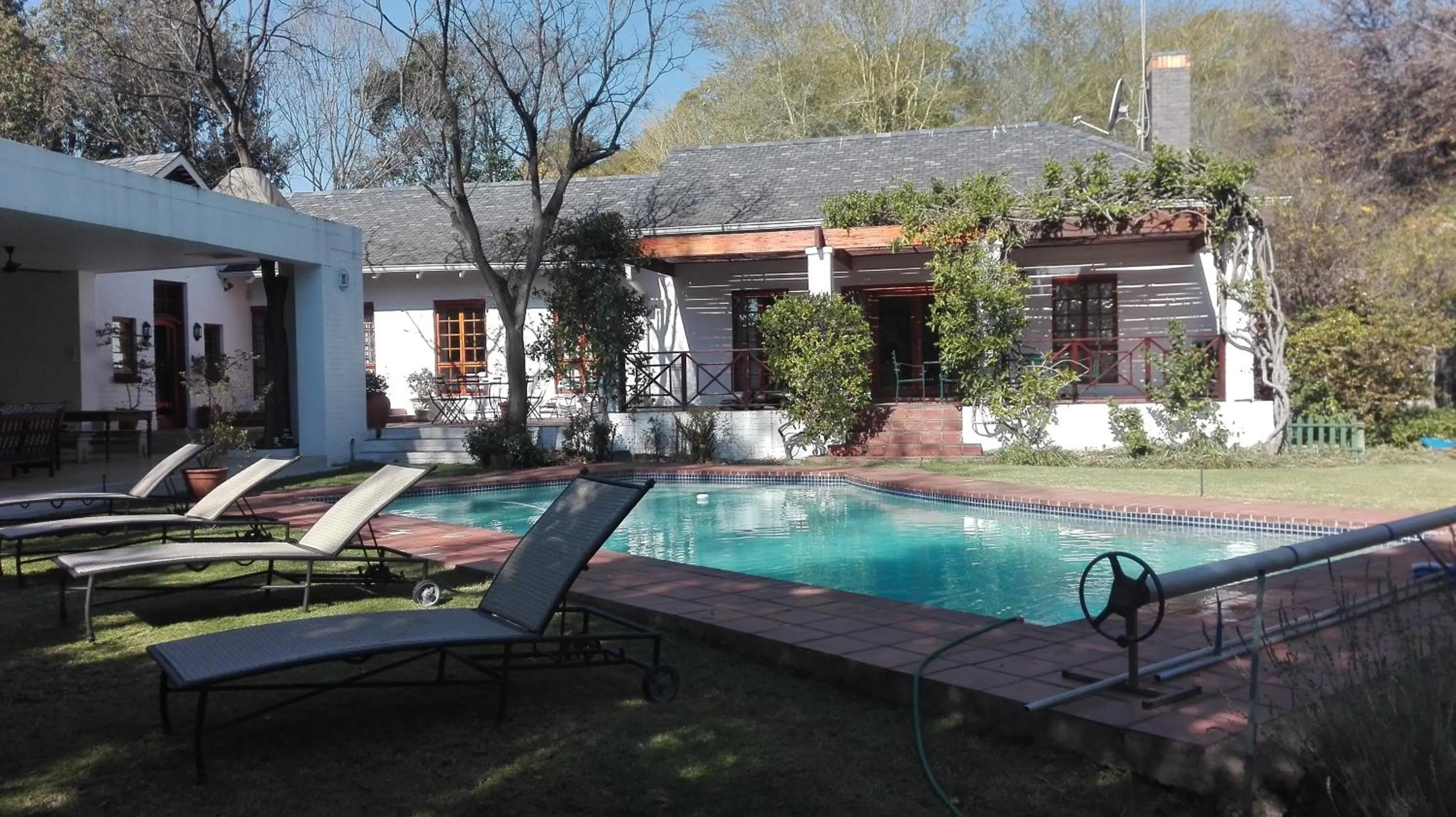 Swimming pool in Waterfall Cottages