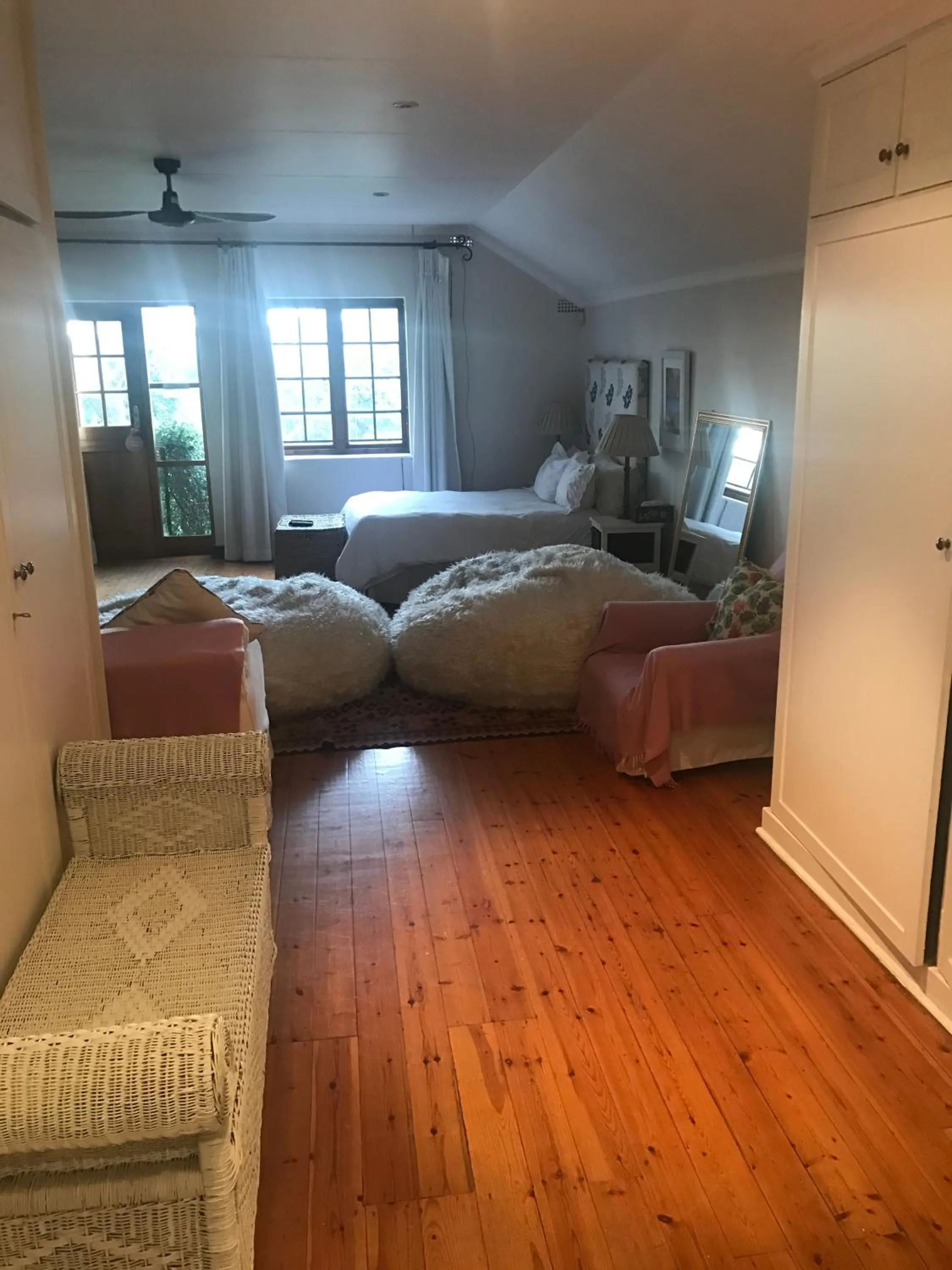 Bed in Waterfall Cottages