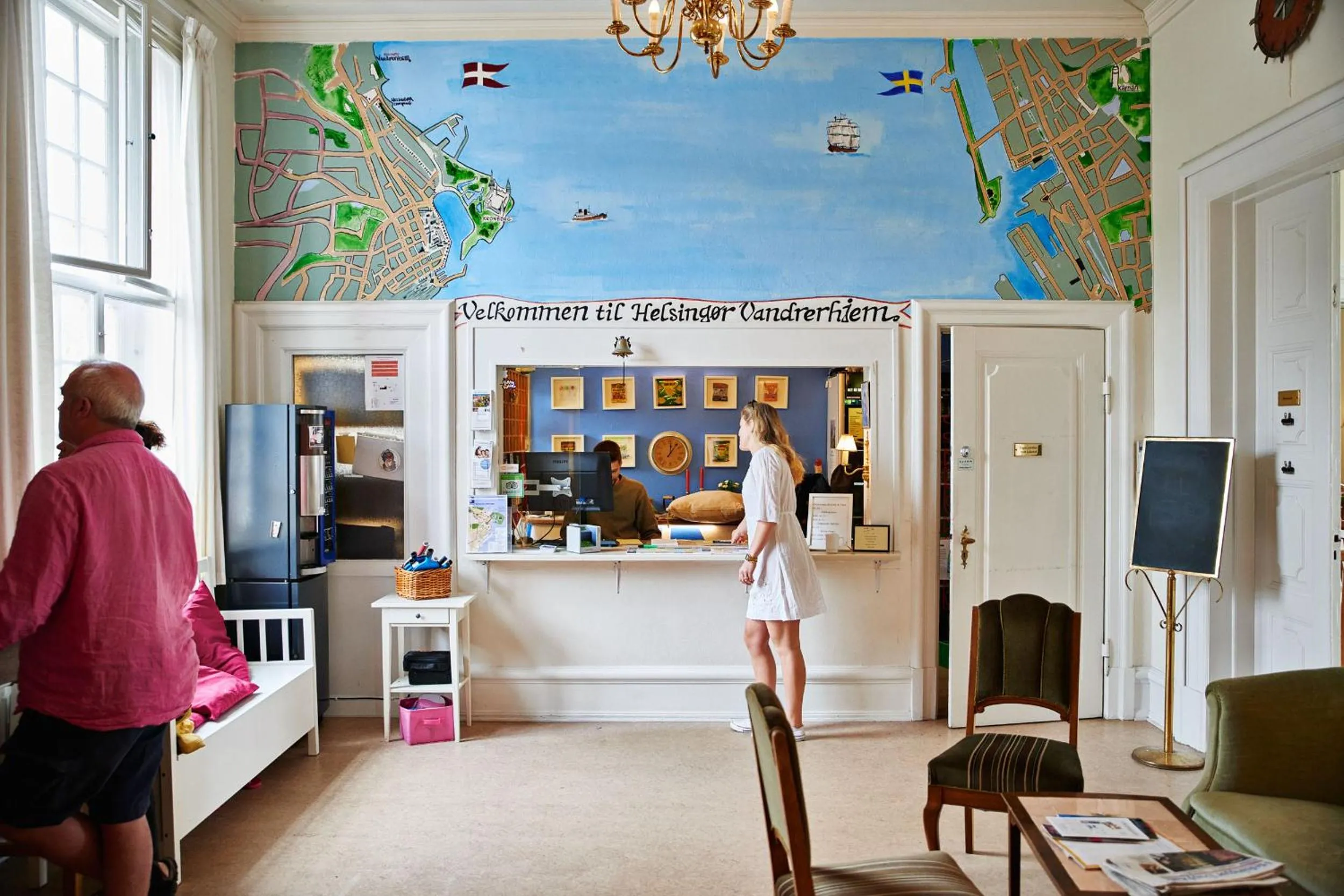 Lobby or reception in Danhostel Helsingør