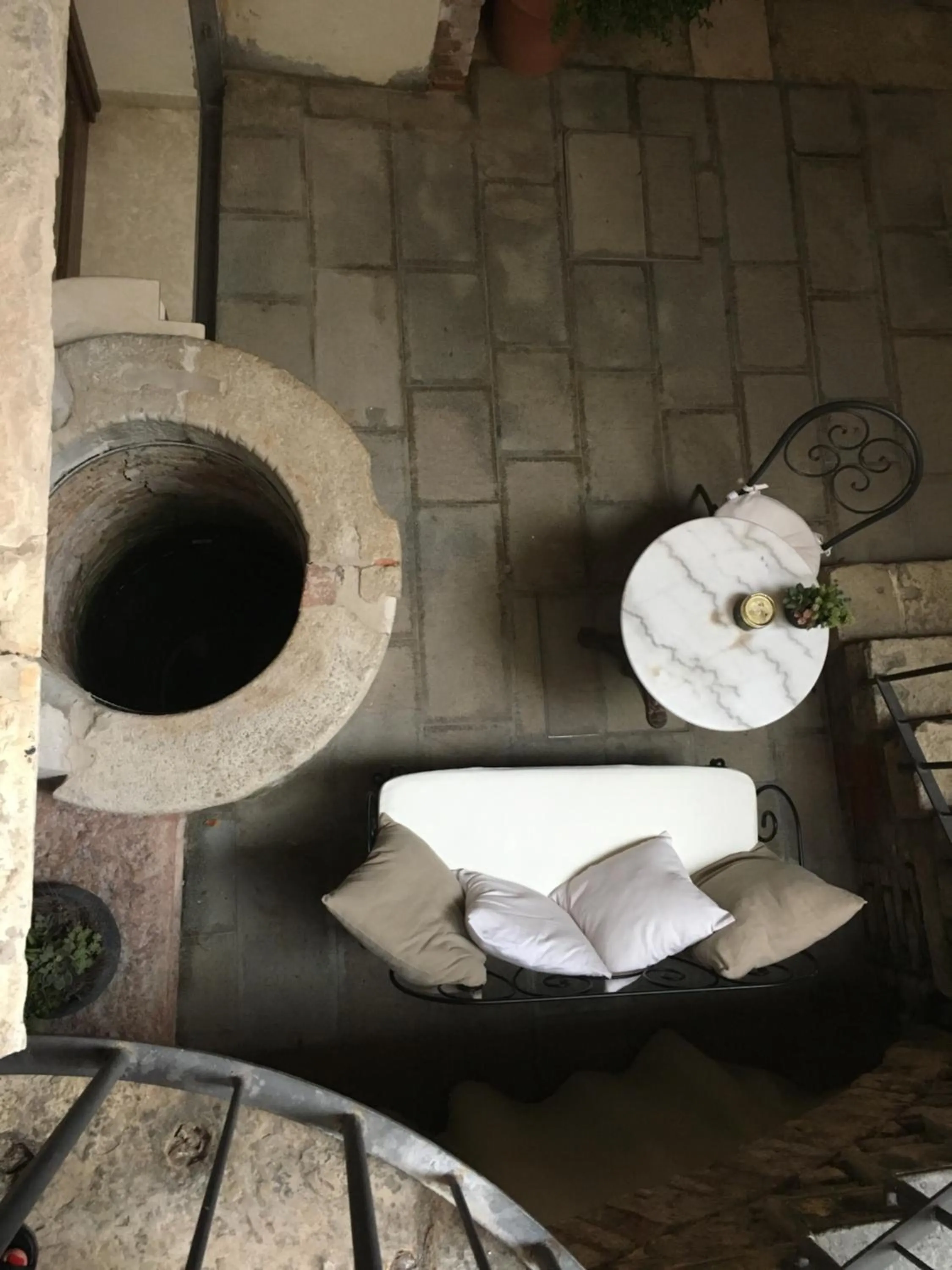 Inner courtyard view in Ca' San Giorgio B&B