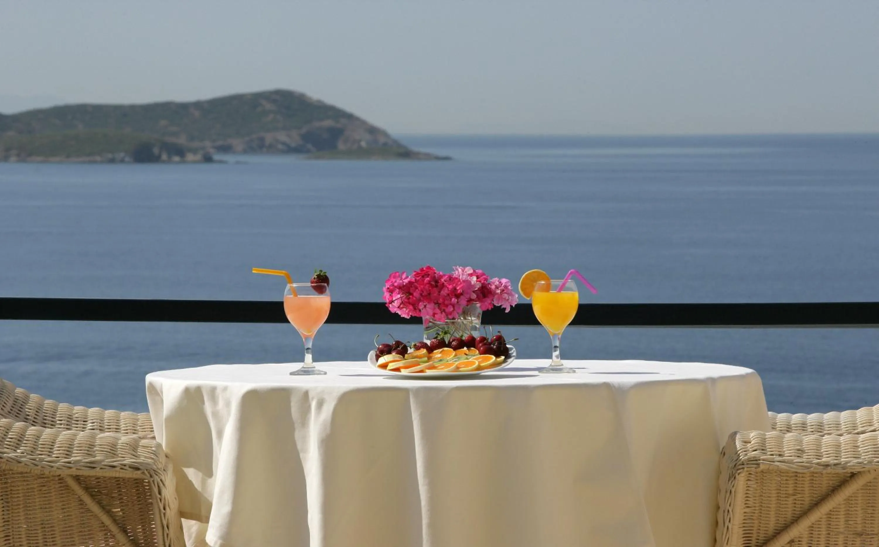 Balcony/Terrace in Andros Holiday Hotel