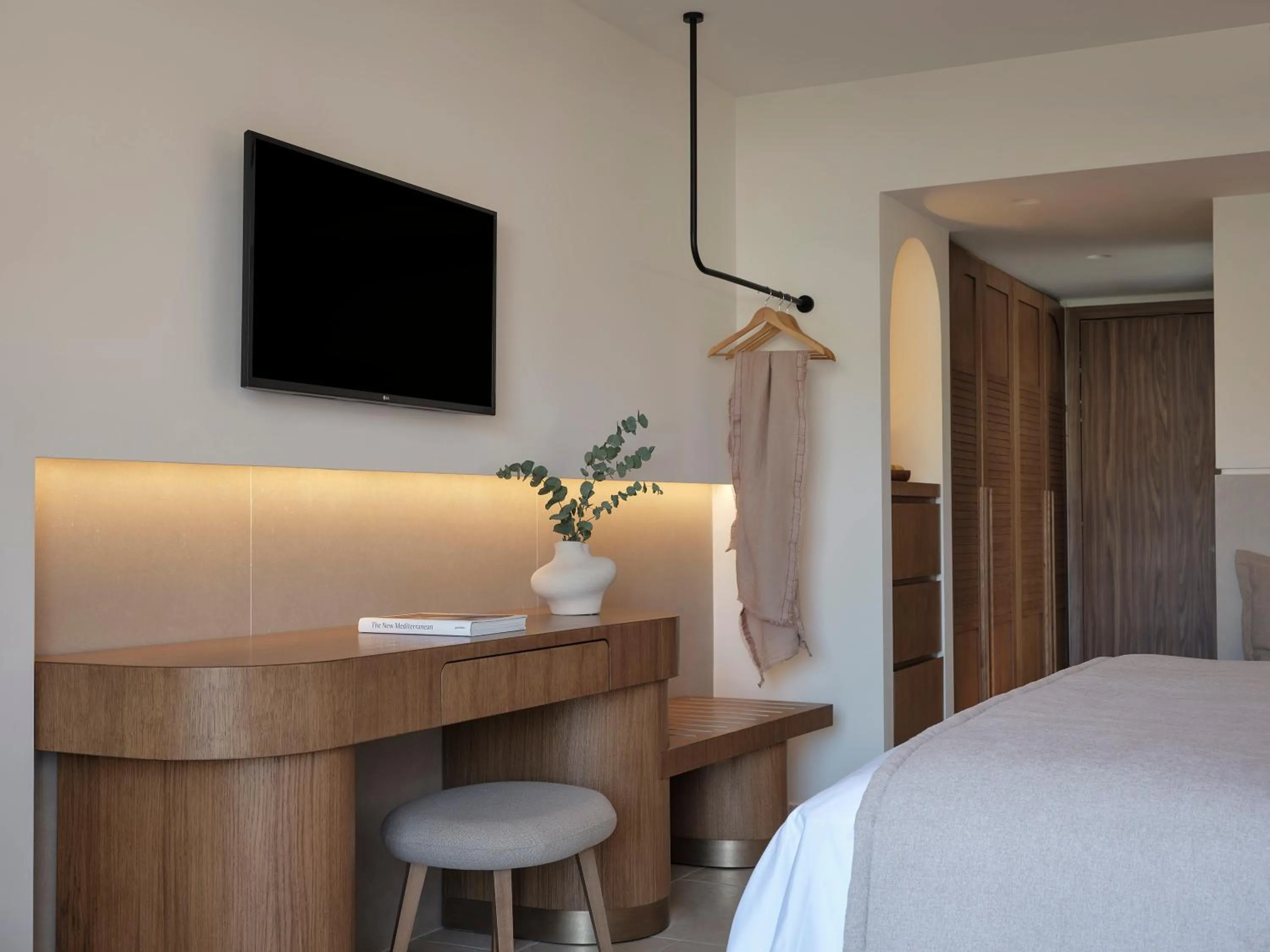 Bed in Lindos Princess Beach Hotel