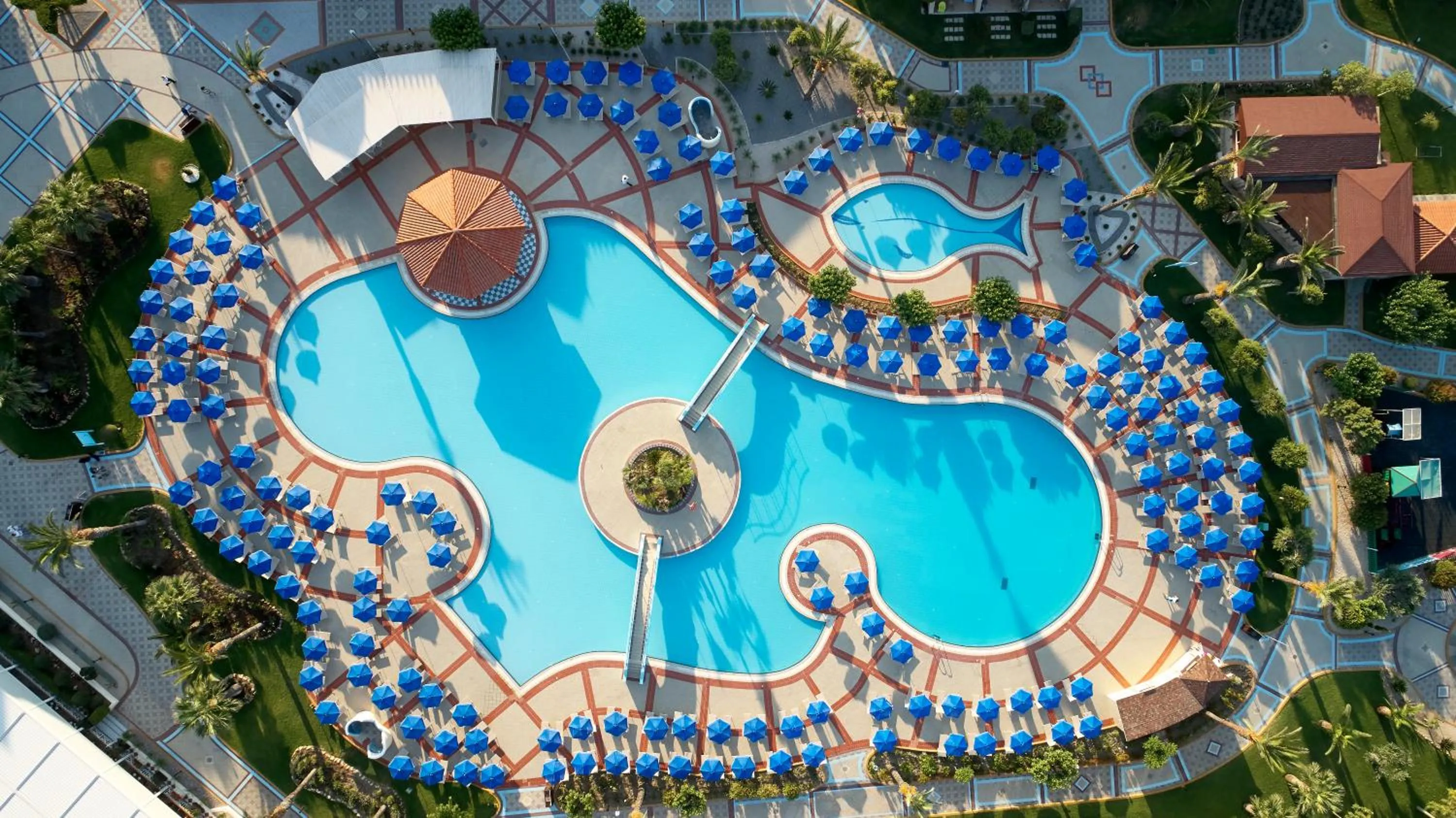 Bird's eye view in Lindos Princess Beach Hotel