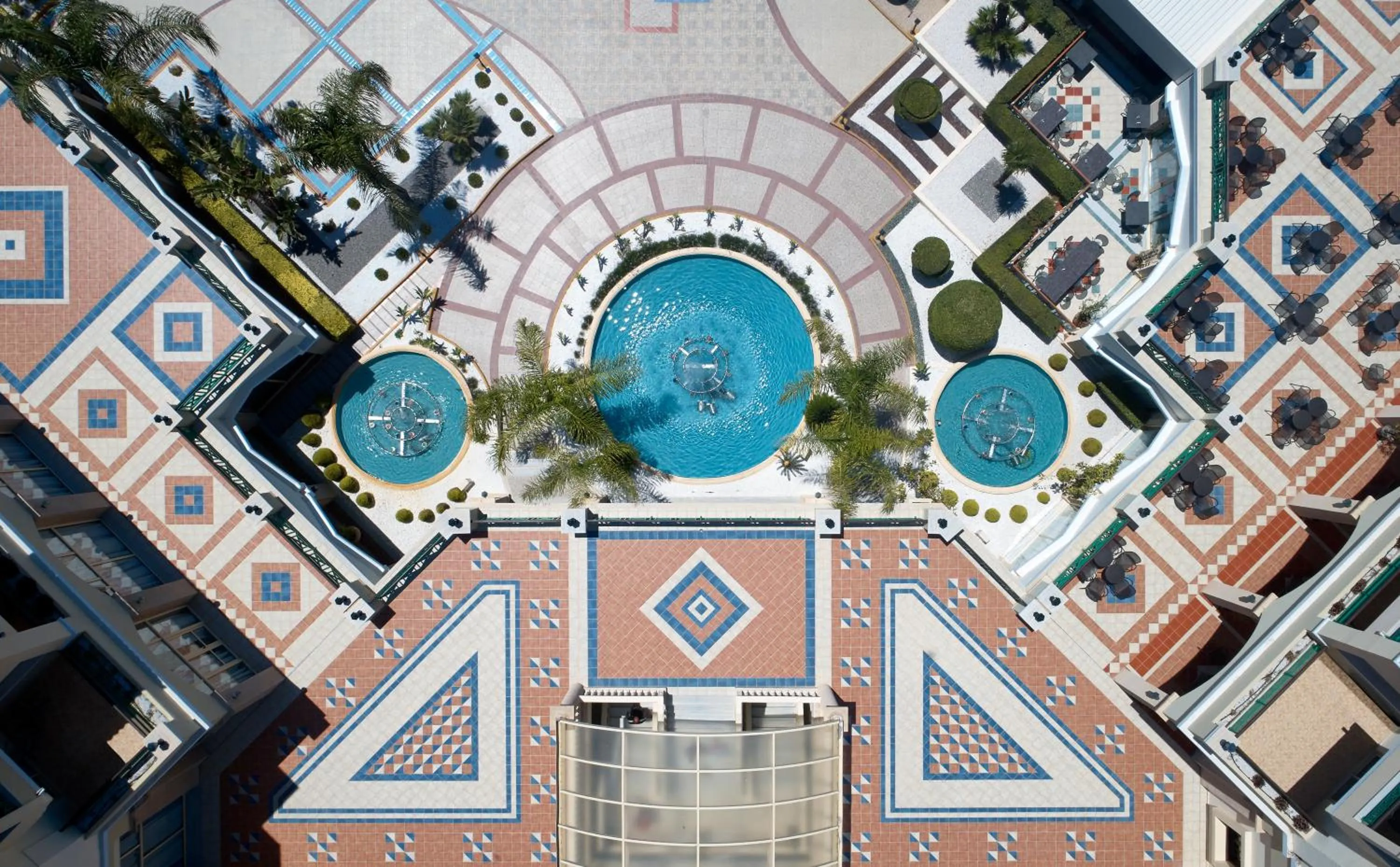 Bird's eye view in Lindos Princess Beach Hotel
