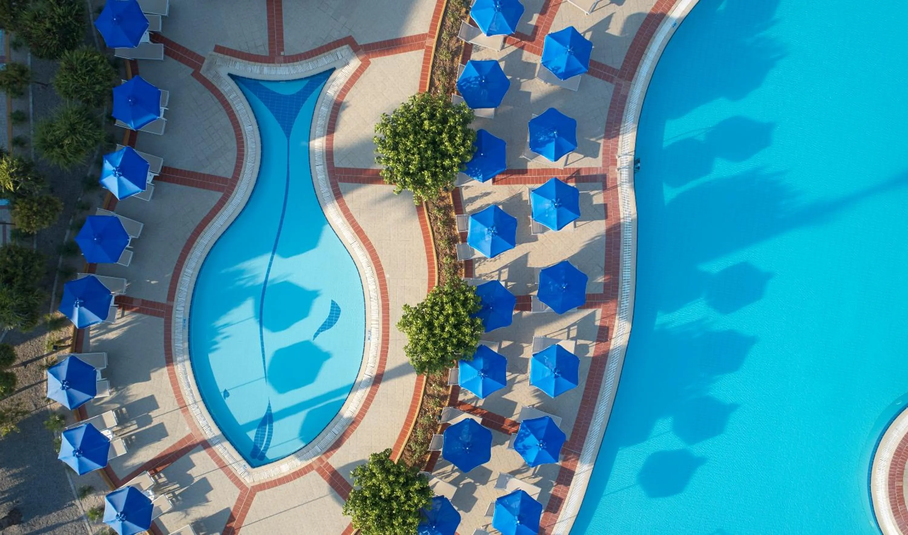 Bird's eye view in Lindos Princess Beach Hotel