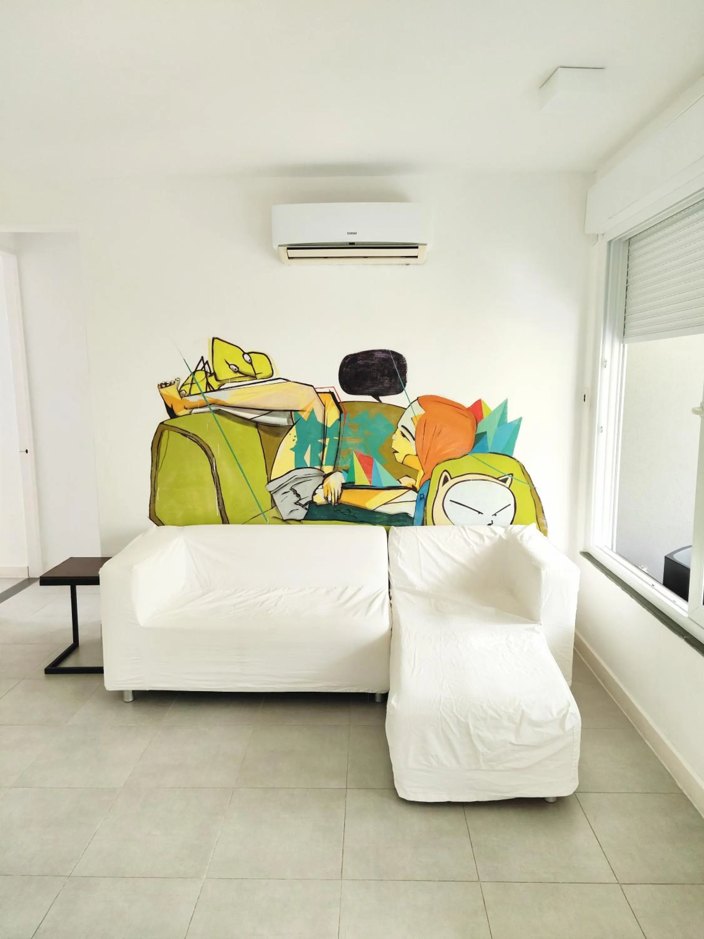 Bed in Villa dos Graffitis Pousada