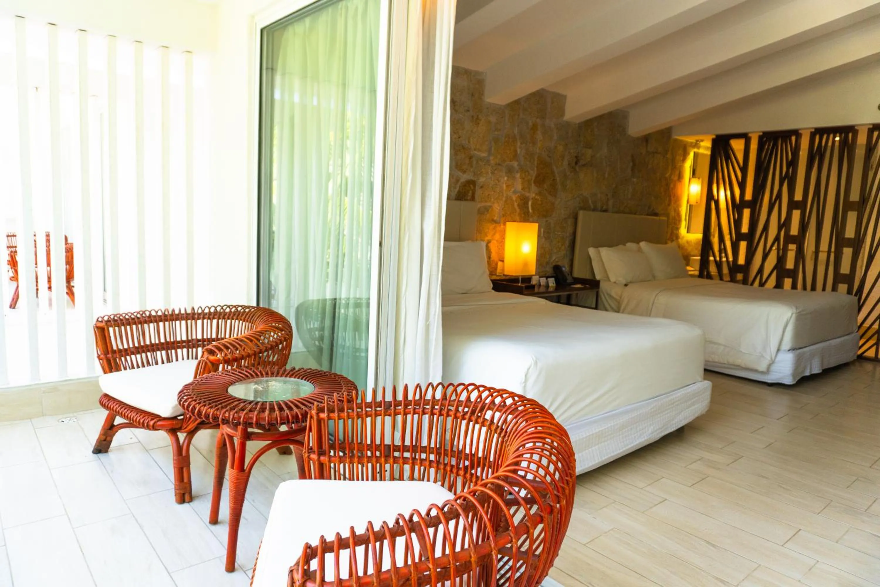 Balcony/Terrace, Bed in The Westin Porto de Galinhas All-Inclusive