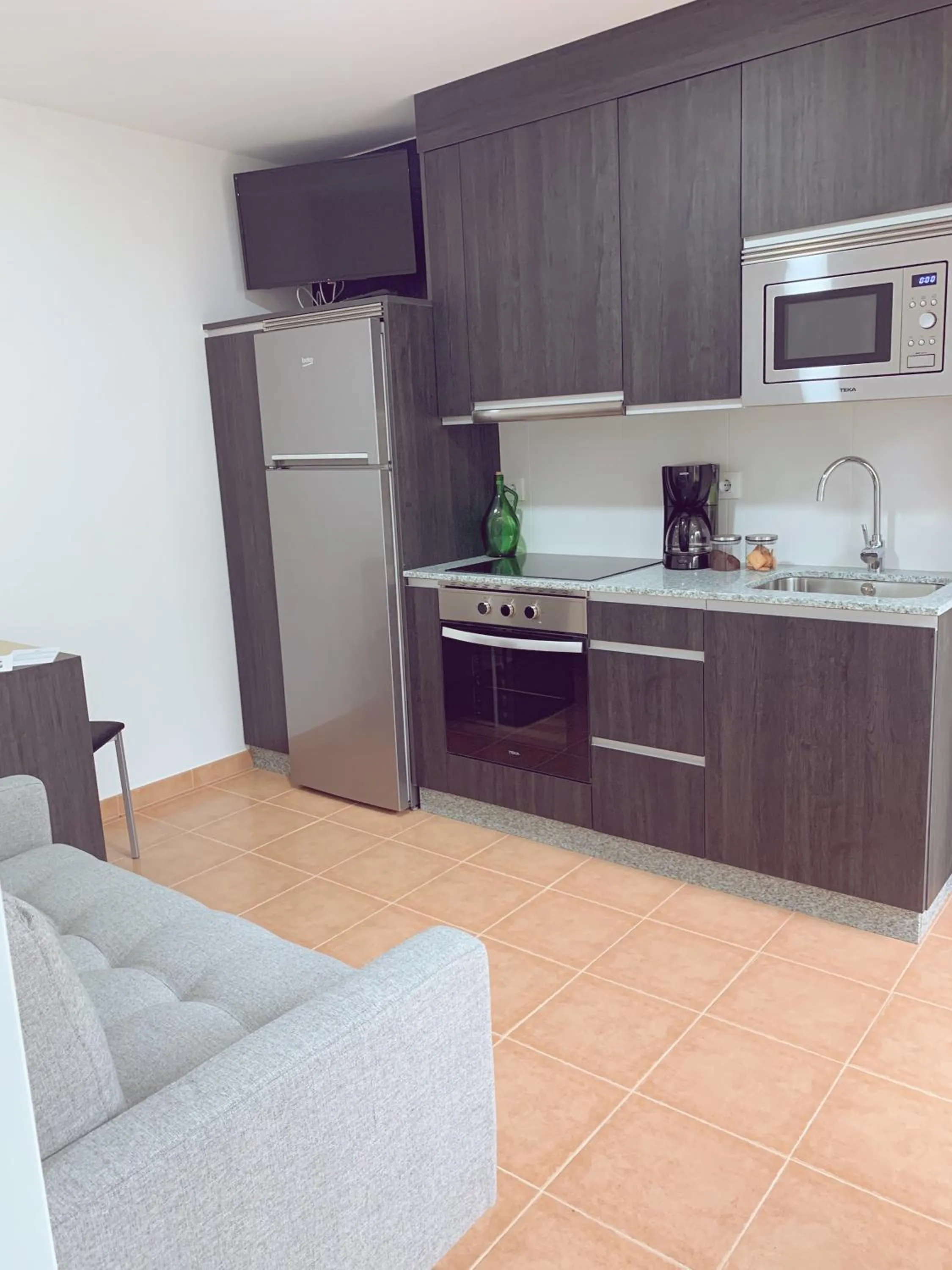 Kitchen or kitchenette in Pensión San Antón