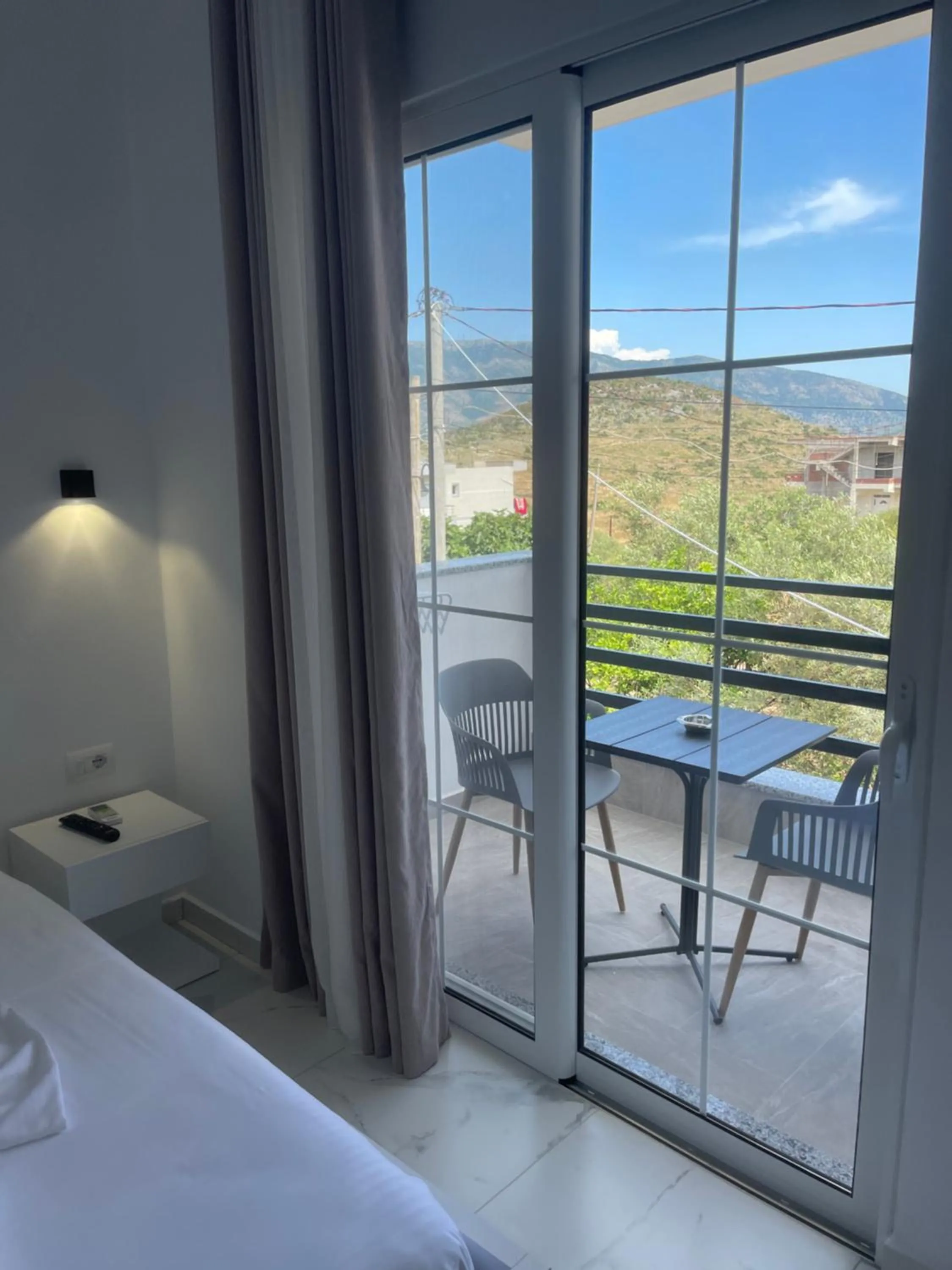Balcony/Terrace, Bed in Villa Denis Ksamil