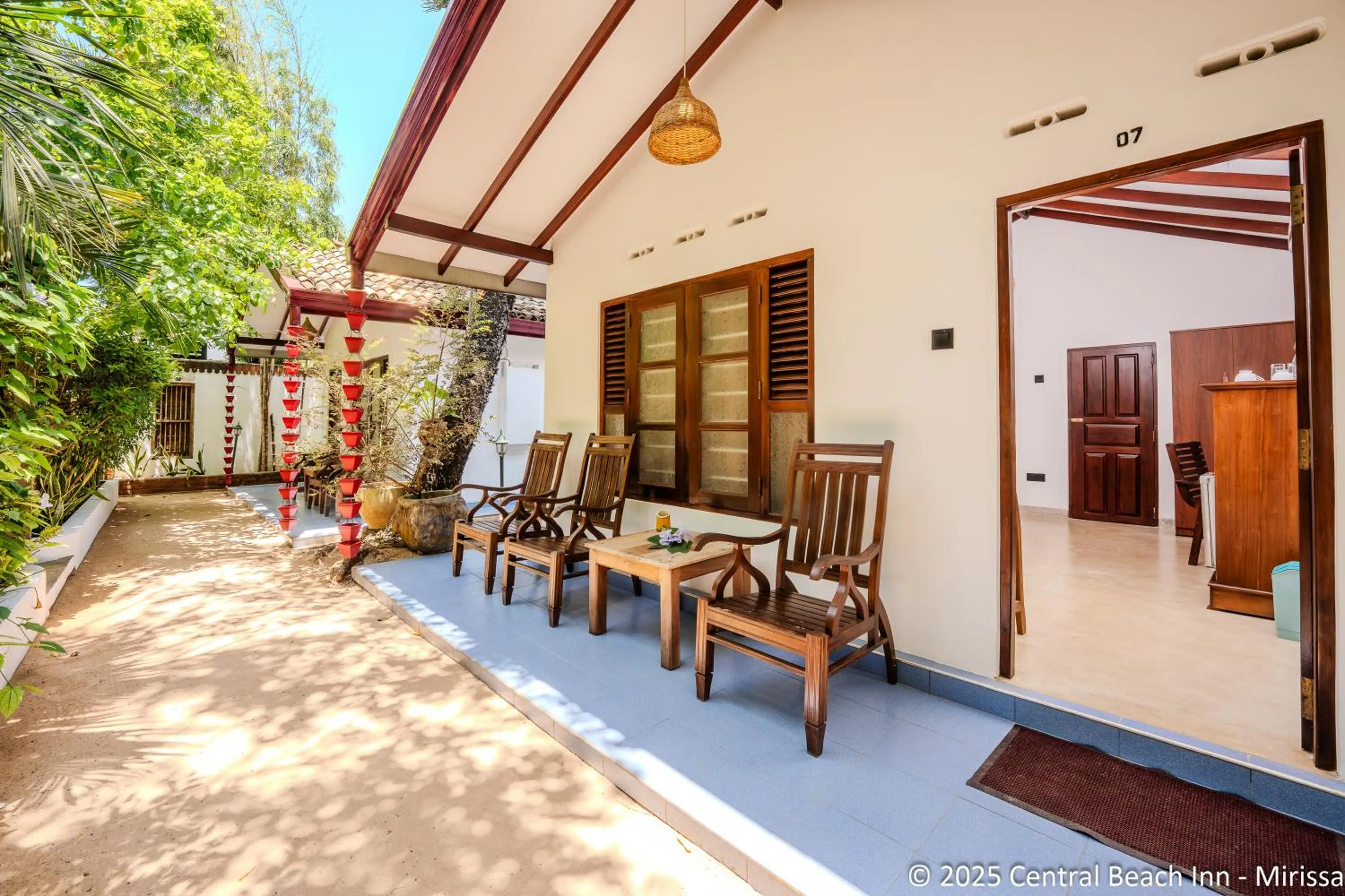 Seating area in Central Beach Inn