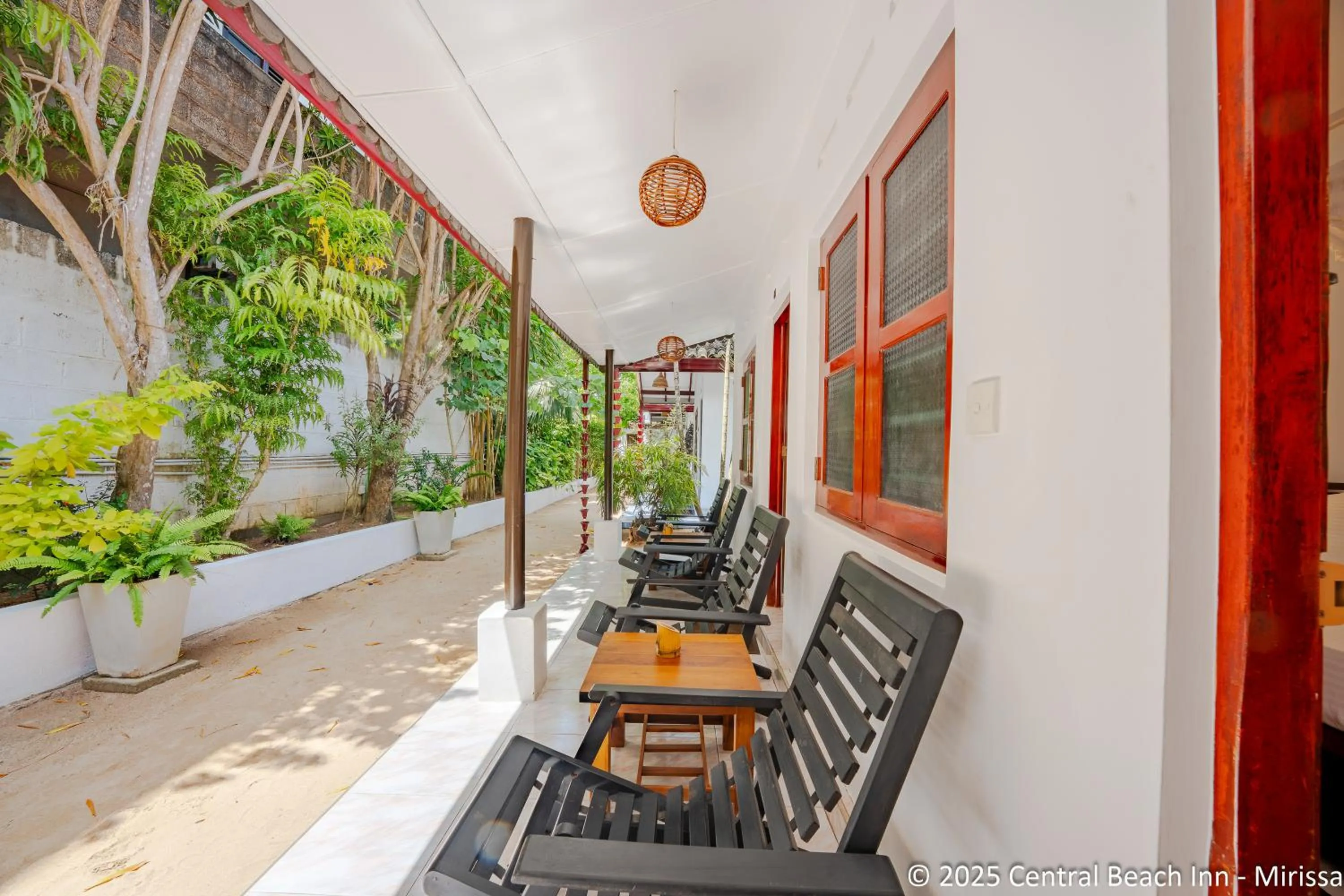 Seating area in Central Beach Inn