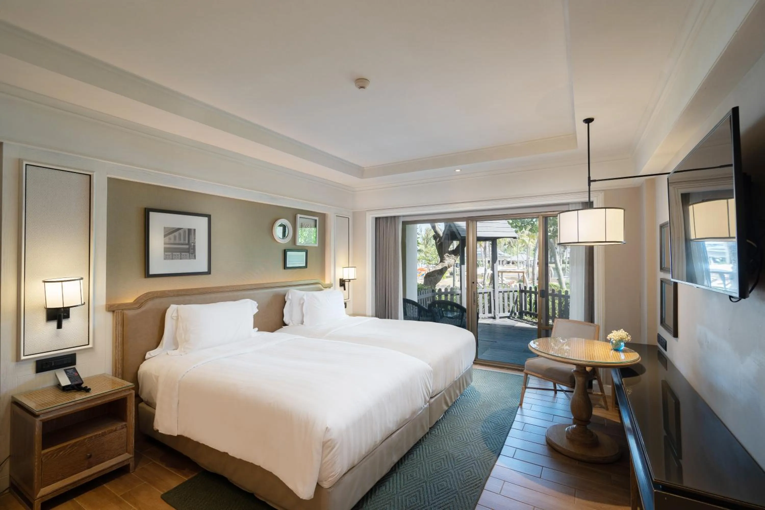 View (from property/room), Bed in Dusit Thani Hua Hin