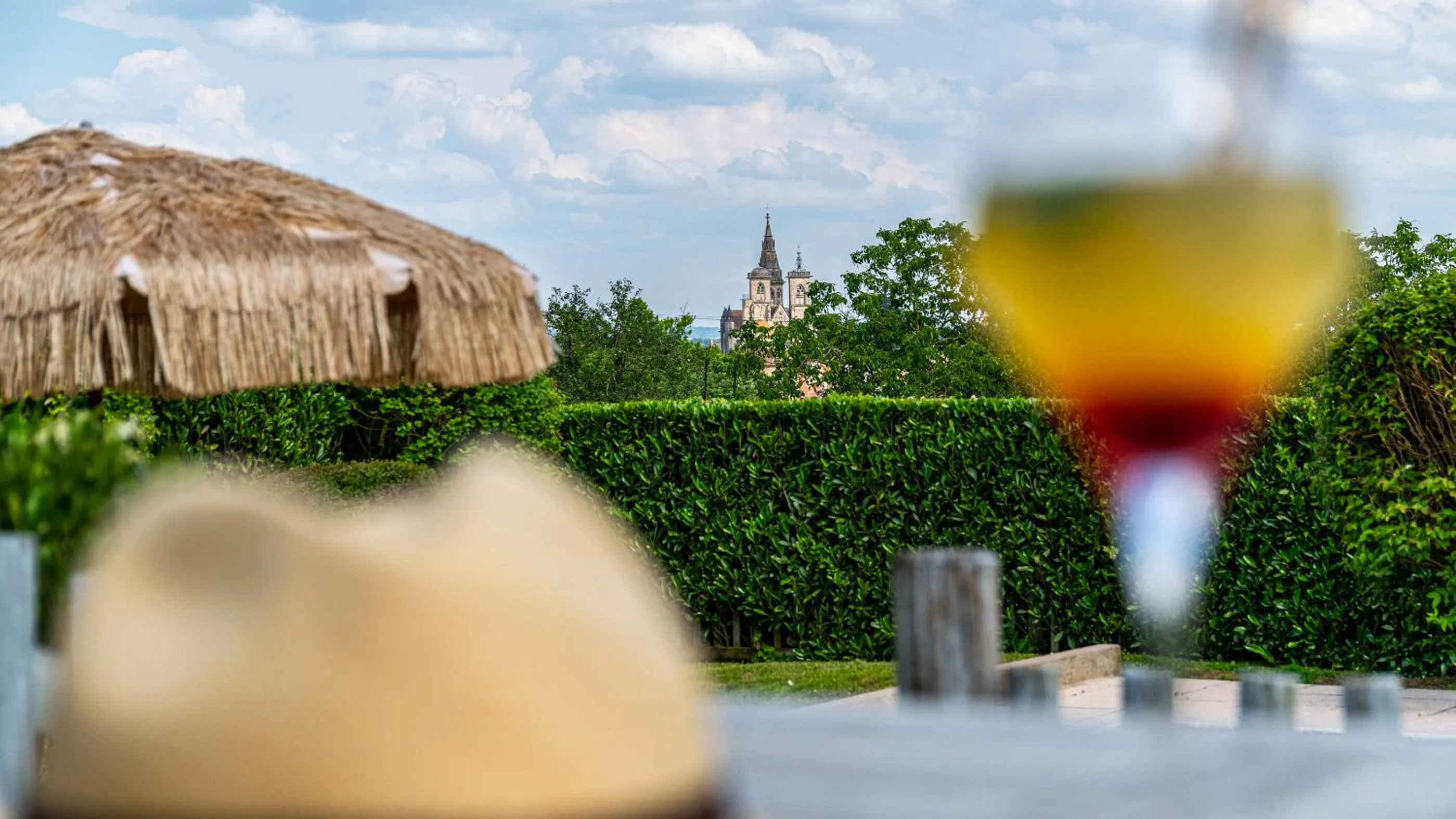 Swimming pool in Logis Hostellerie D'Aussois