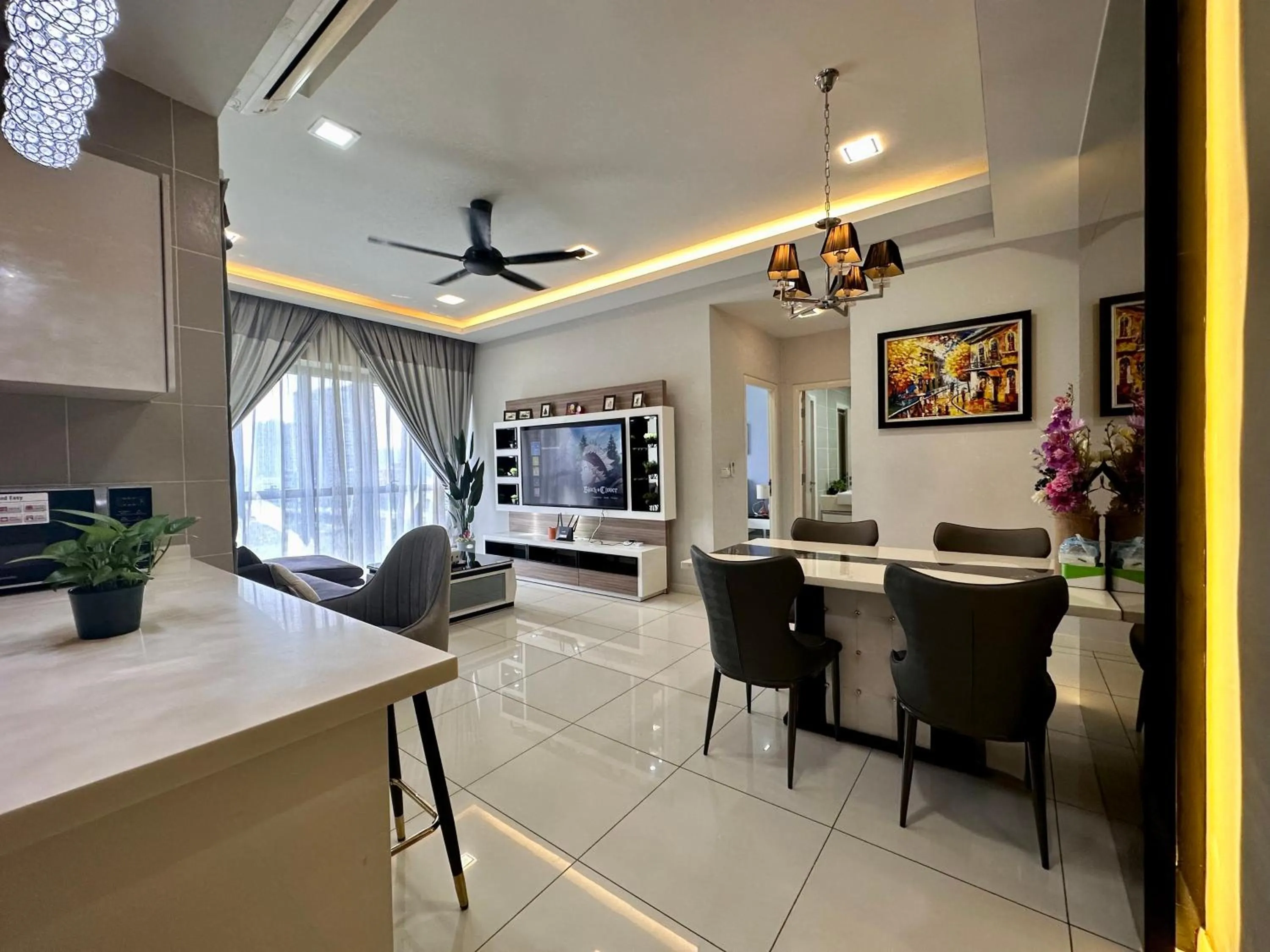 Living room in Takuro Homestay