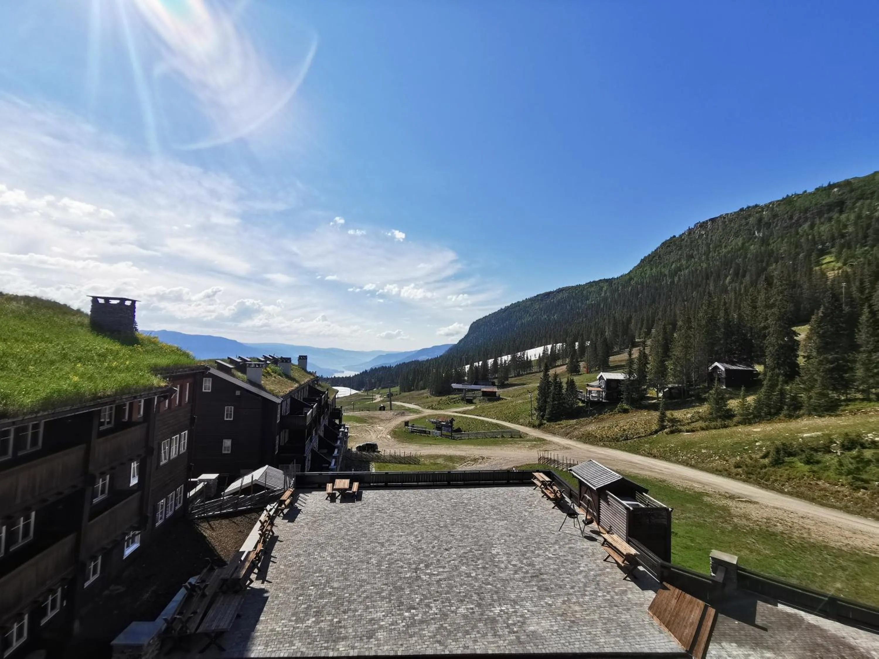 Patio in Gudbrandsgard Hotel