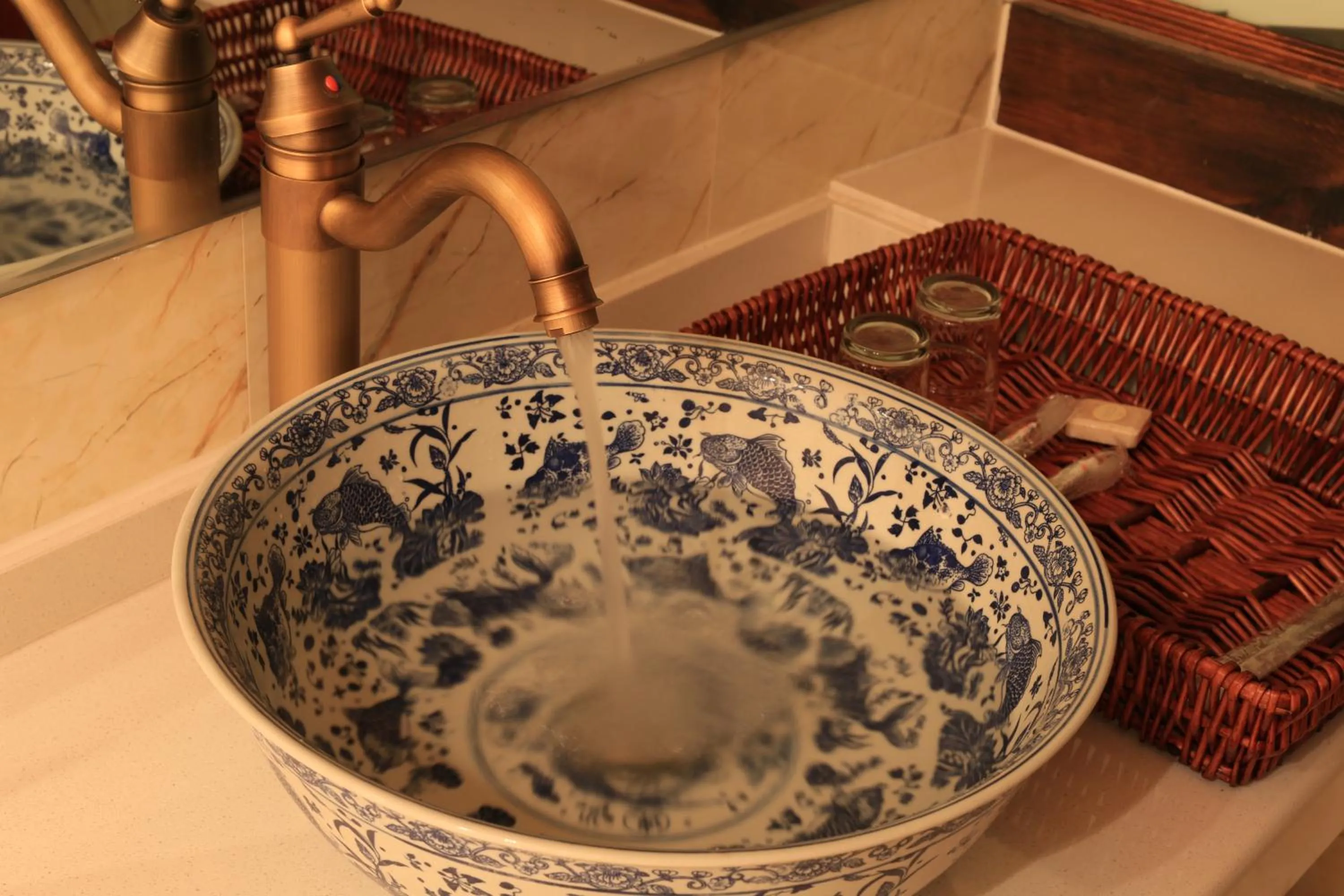 Decorative detail in The Great Wall Courtyard Hostel