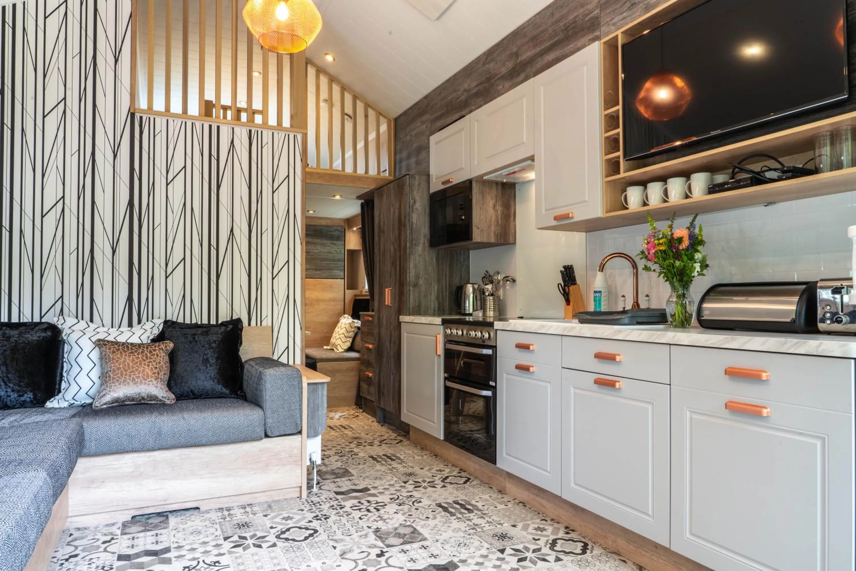 kitchen in Waterfoot Park