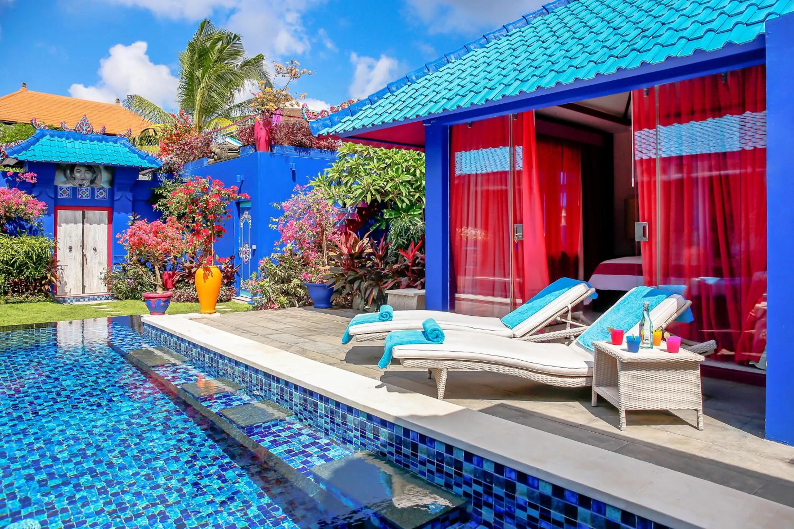 Solarium in Villa Majorelle Bali