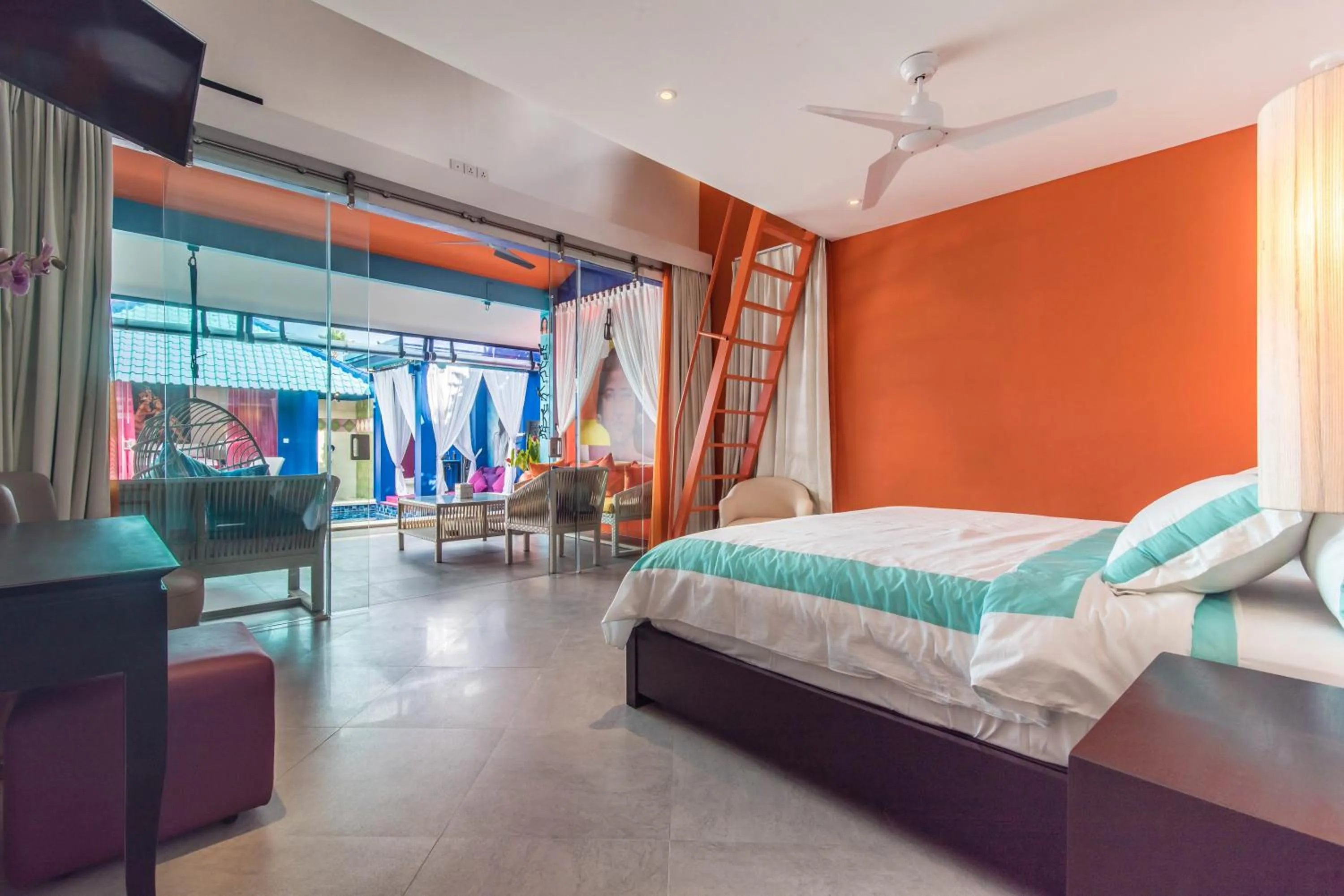 Bed in Villa Majorelle Bali