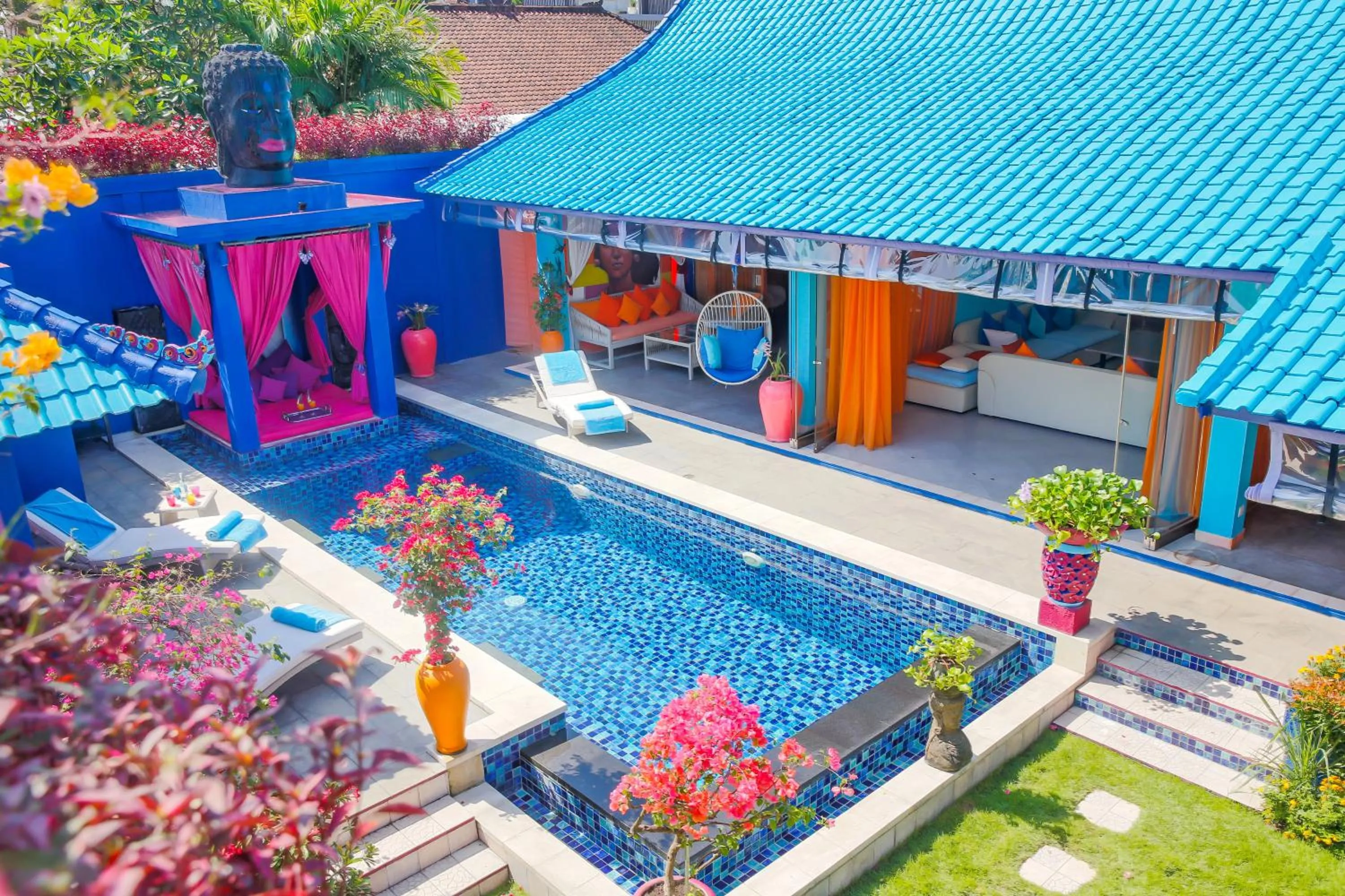 Property building in Villa Majorelle Bali