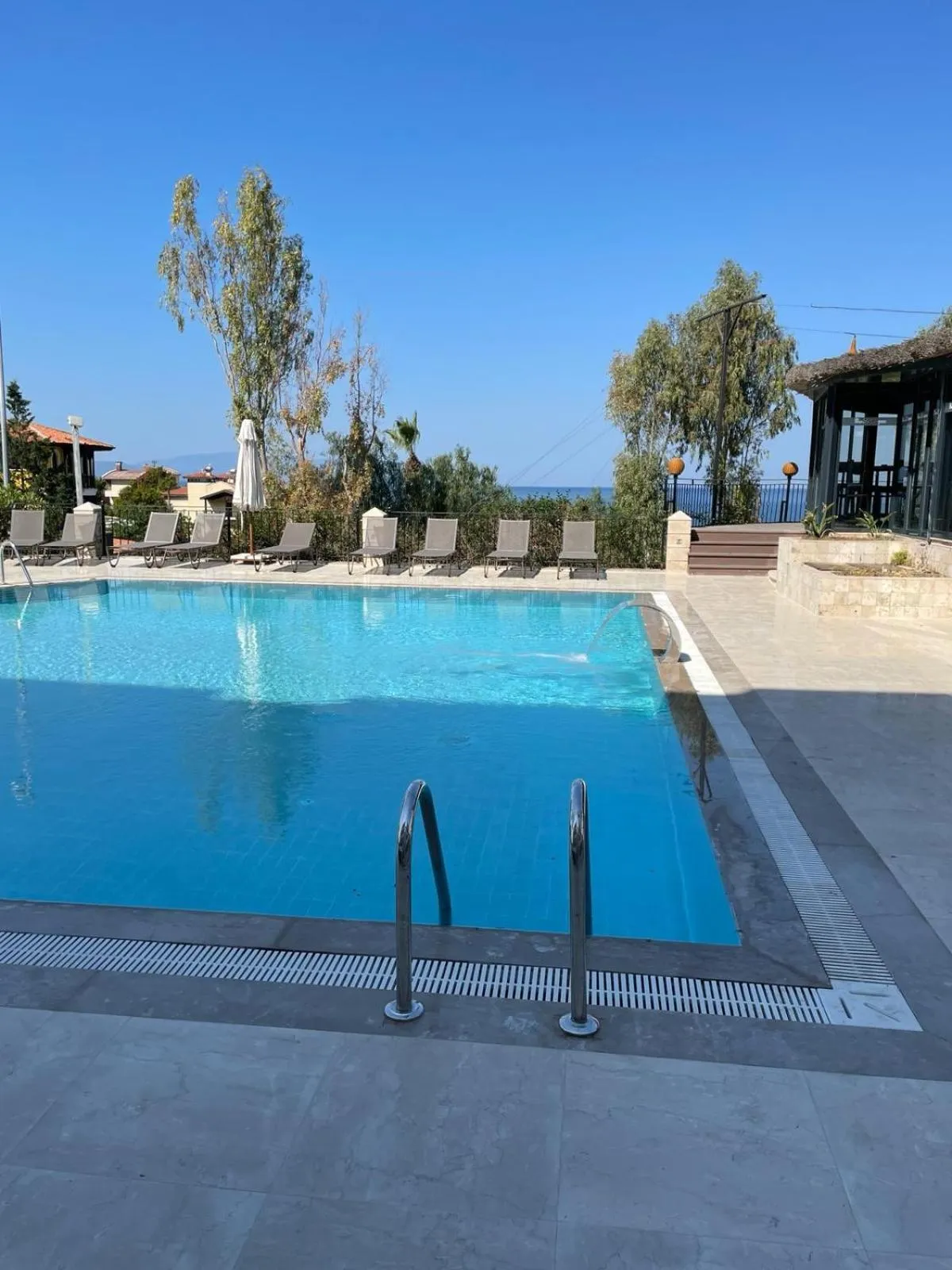 Pool view in Hotel Carina