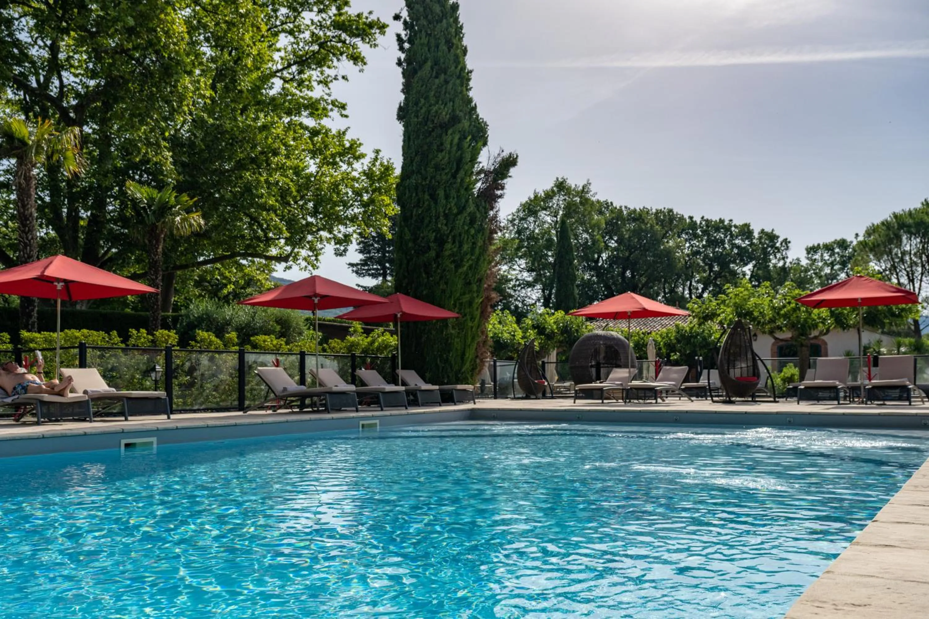 Pool view in Le Domaine Du Colombier
