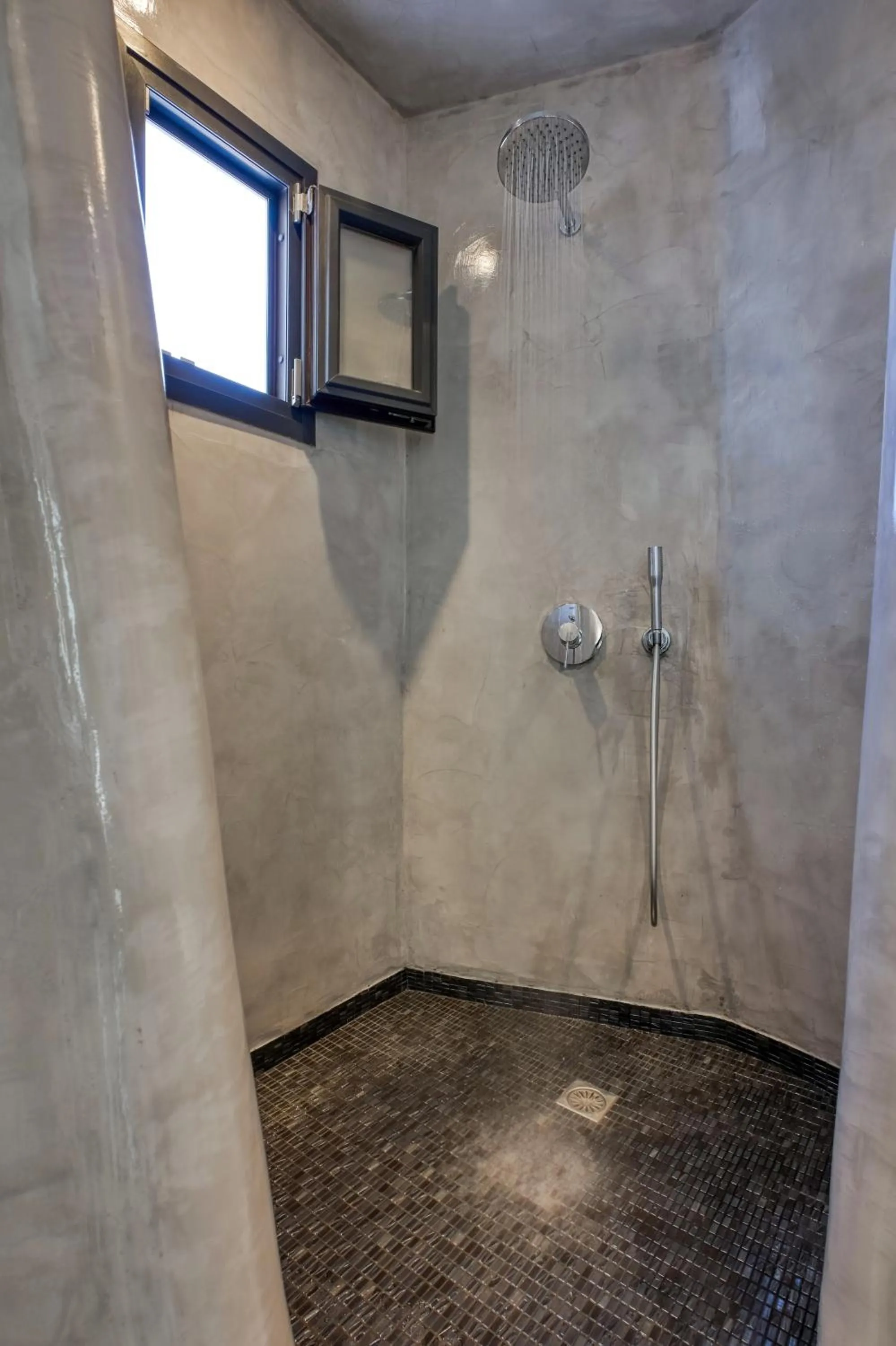Shower in Oia Suites