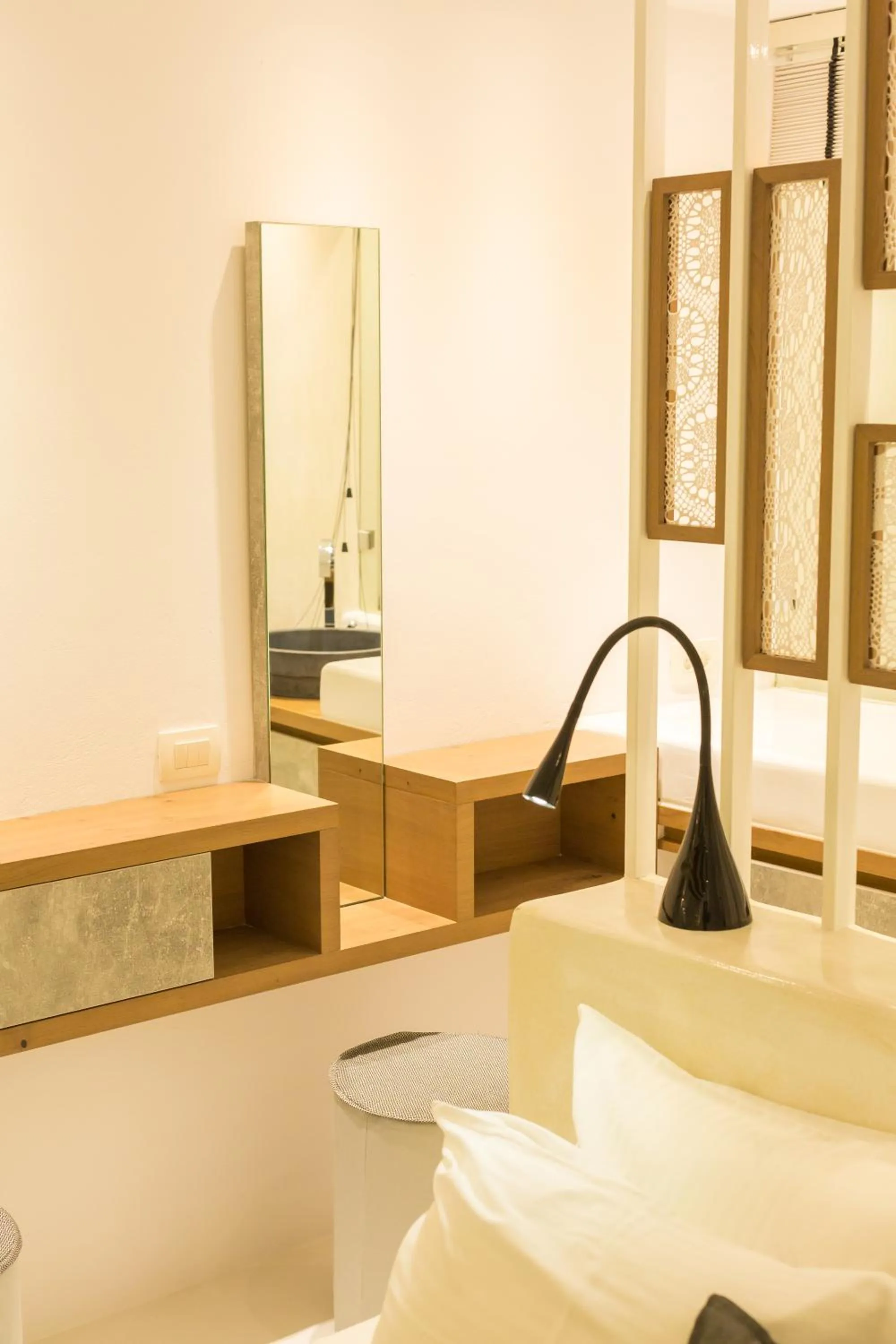 Seating area in Oia Suites