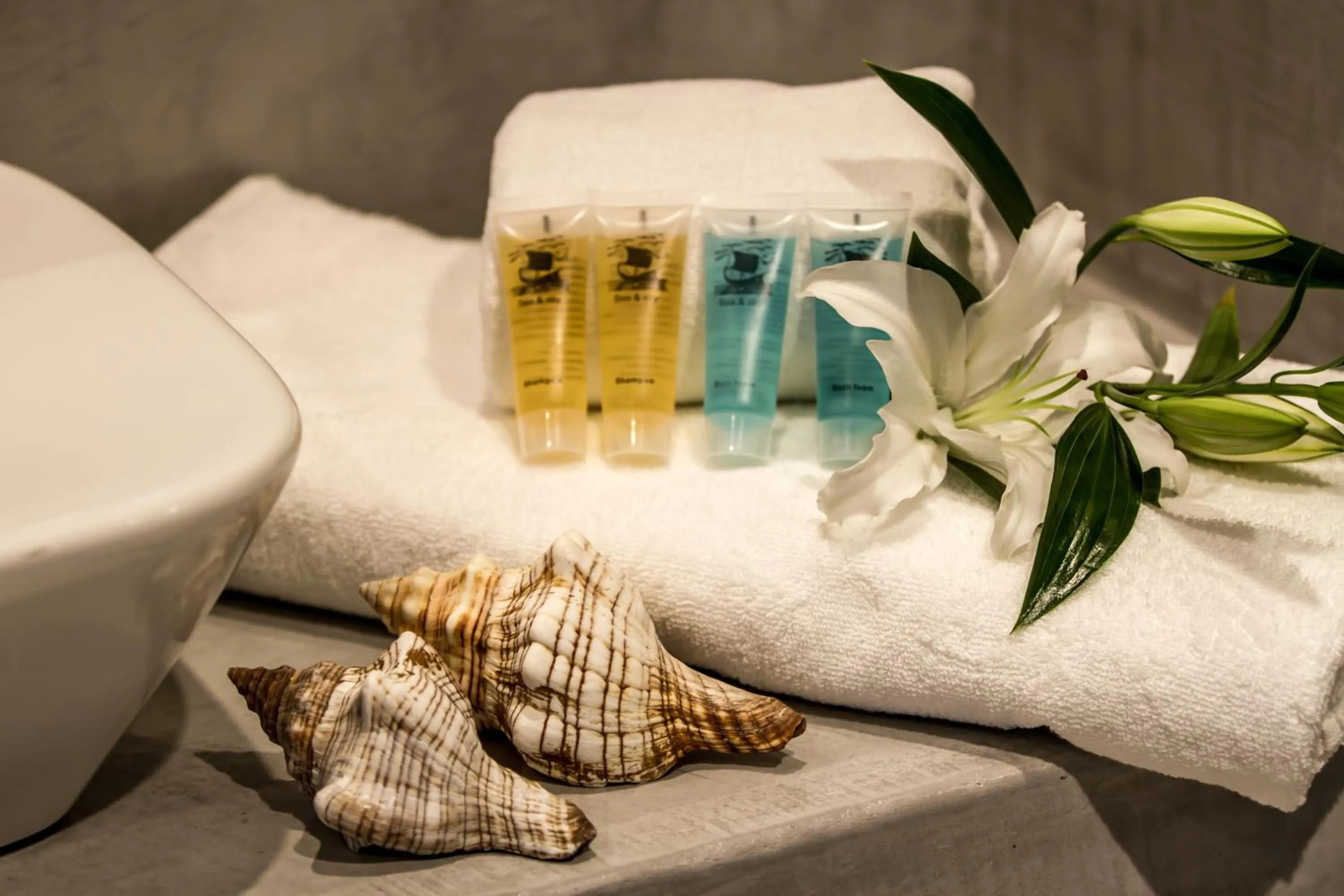 Bathroom in Oia Suites