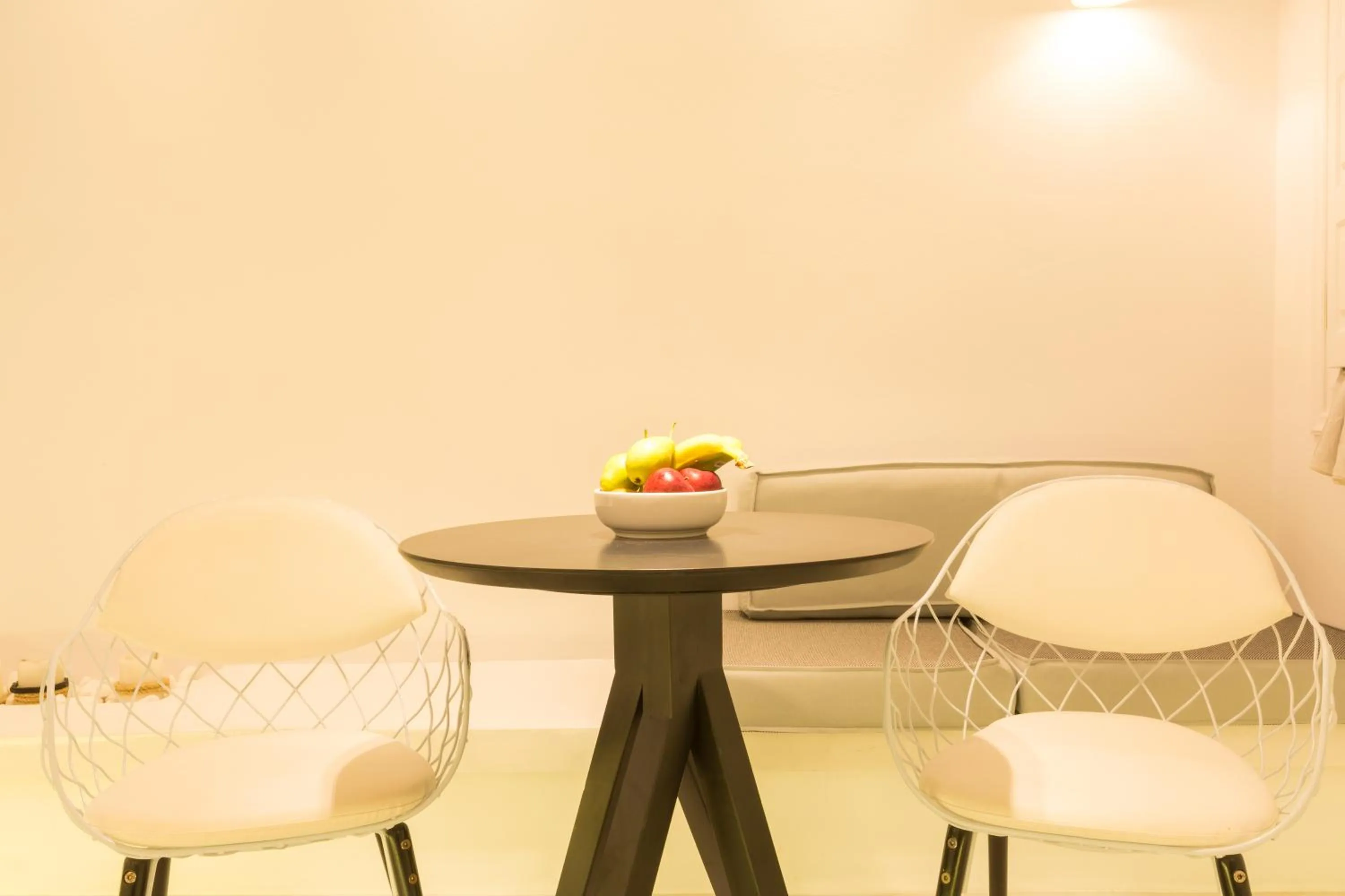 Living room in Oia Suites