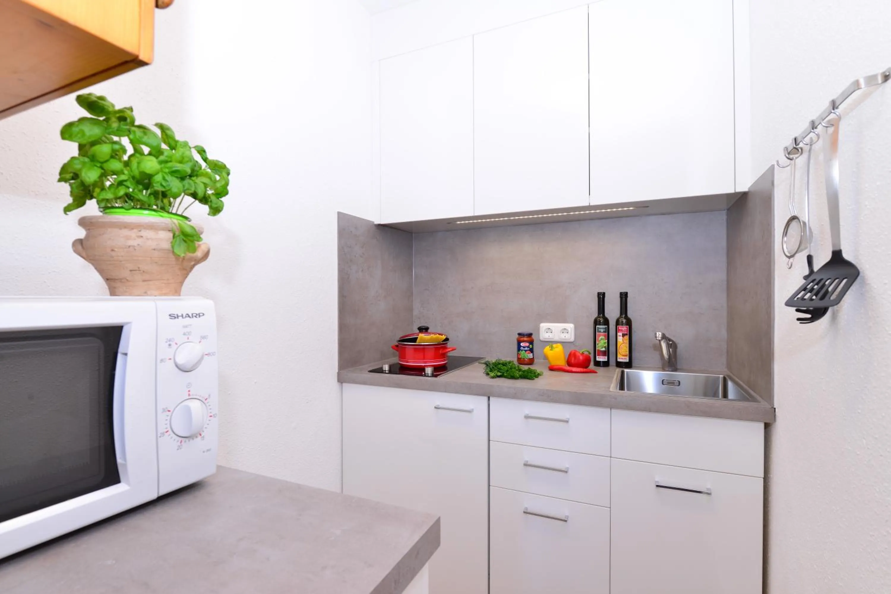 Kitchen or kitchenette in Familienhotel Kleinwalsertal