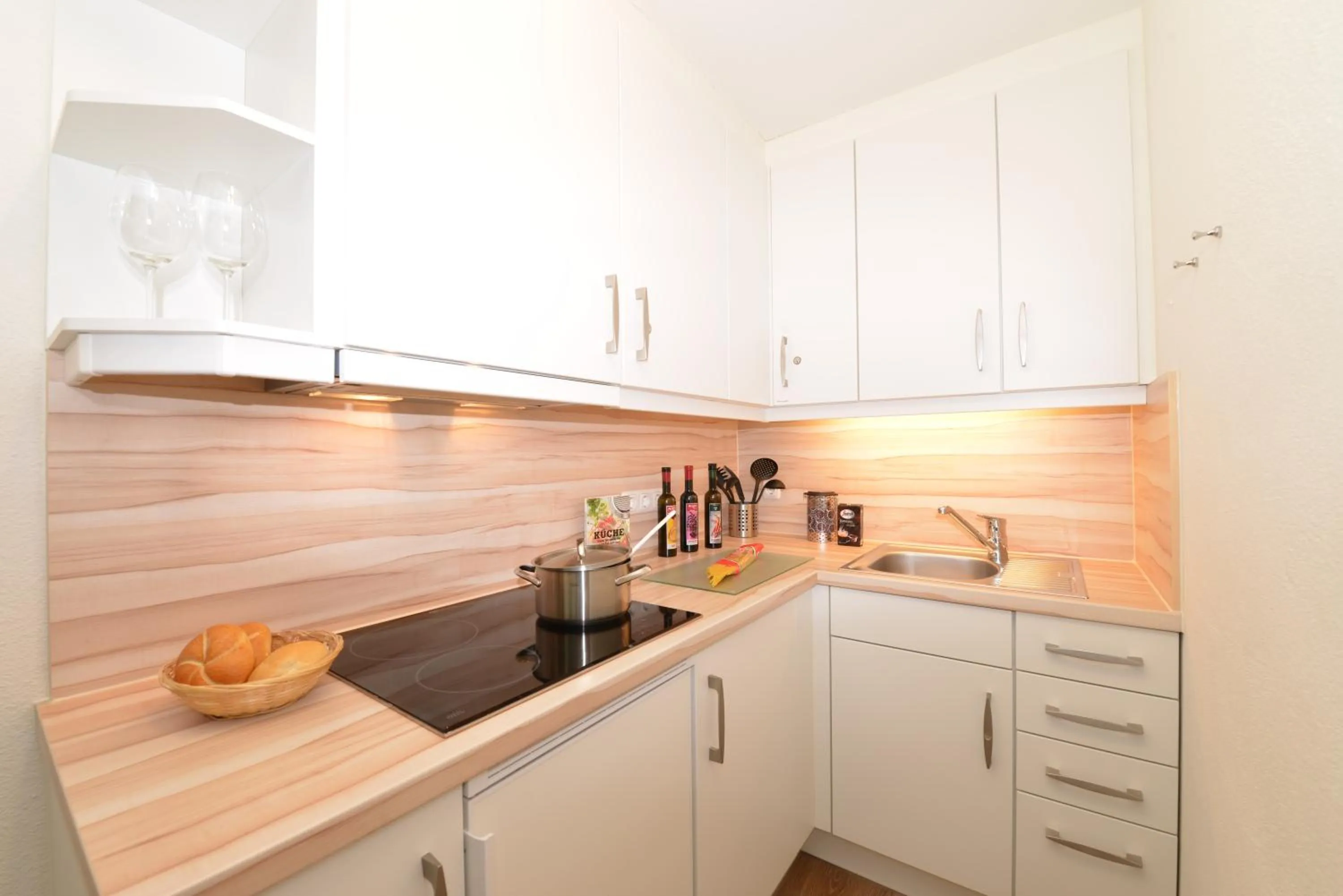 Kitchen or kitchenette in Familienhotel Kleinwalsertal