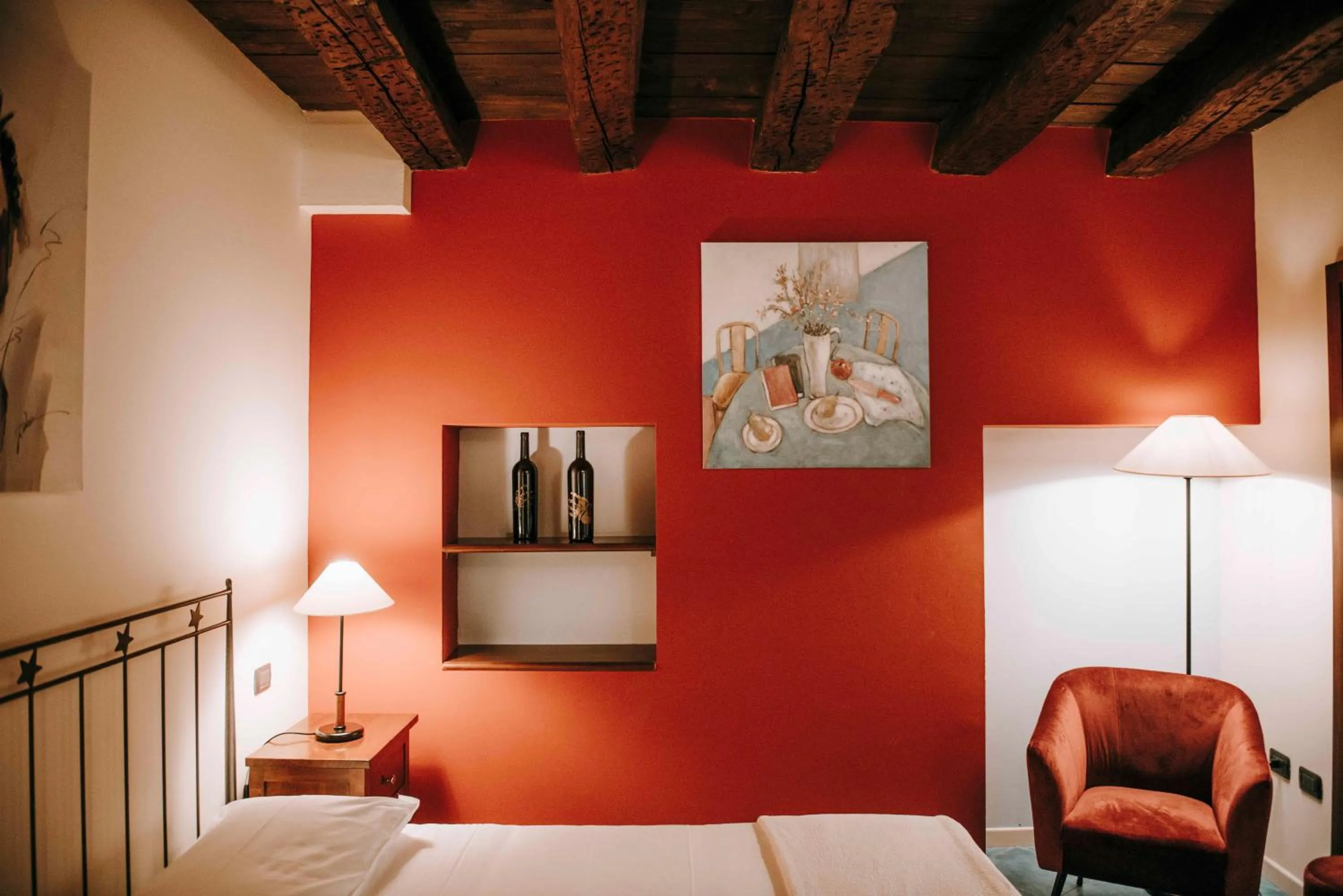 Bedroom, Bed in Hotel La Contrada