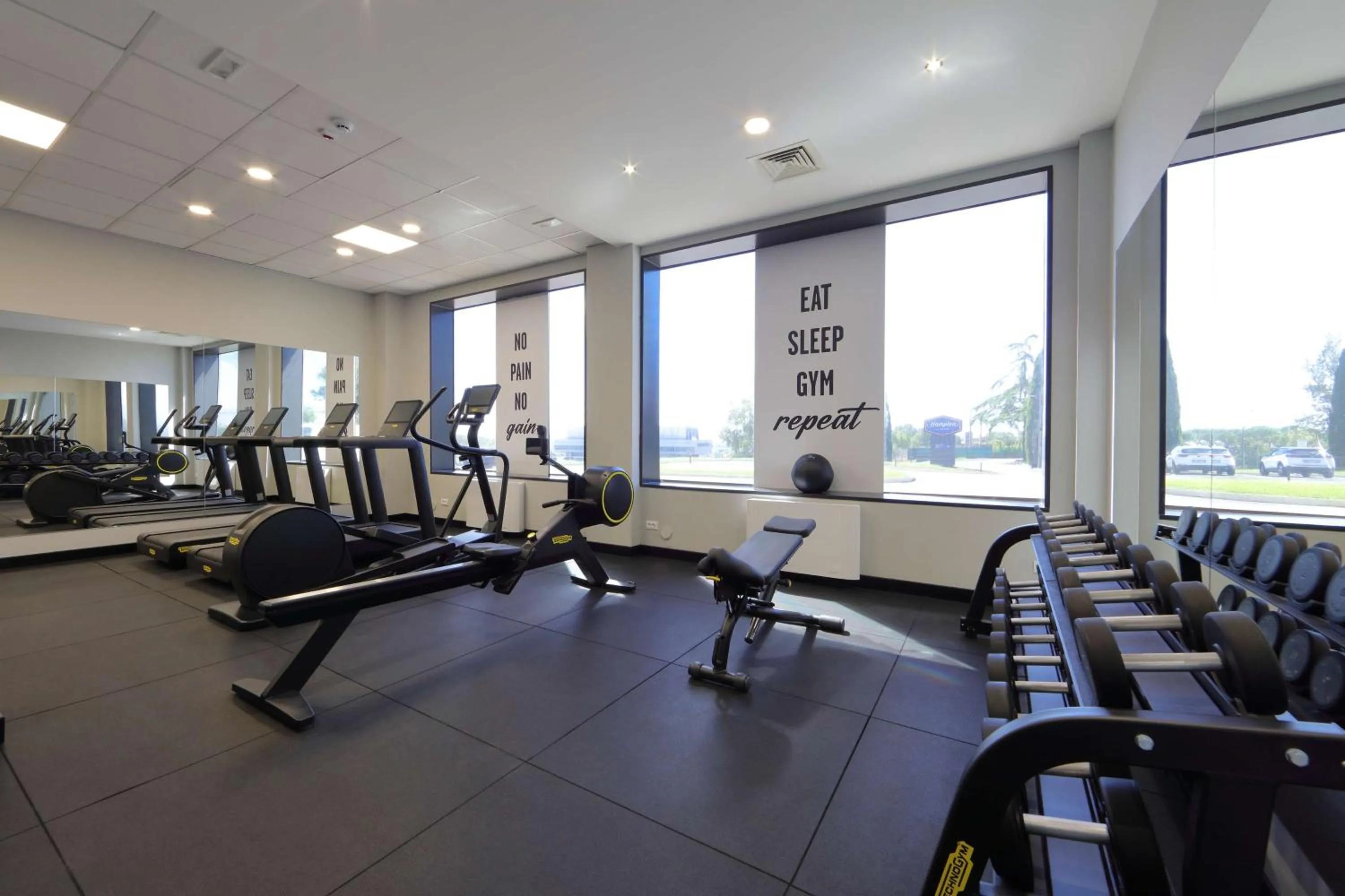 Fitness centre/facilities in Hampton by Hilton Rome North Fiano Romano