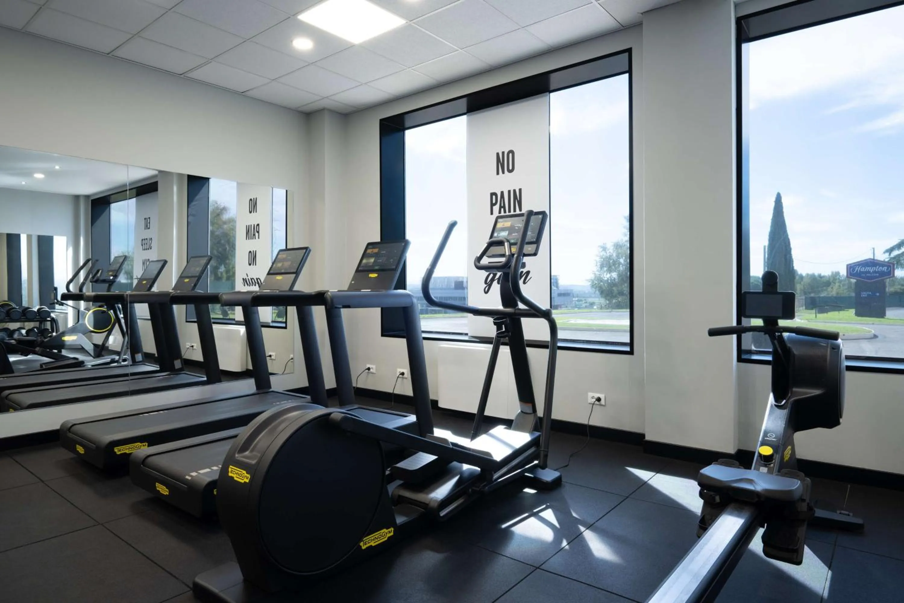 Fitness centre/facilities in Hampton by Hilton Rome North Fiano Romano