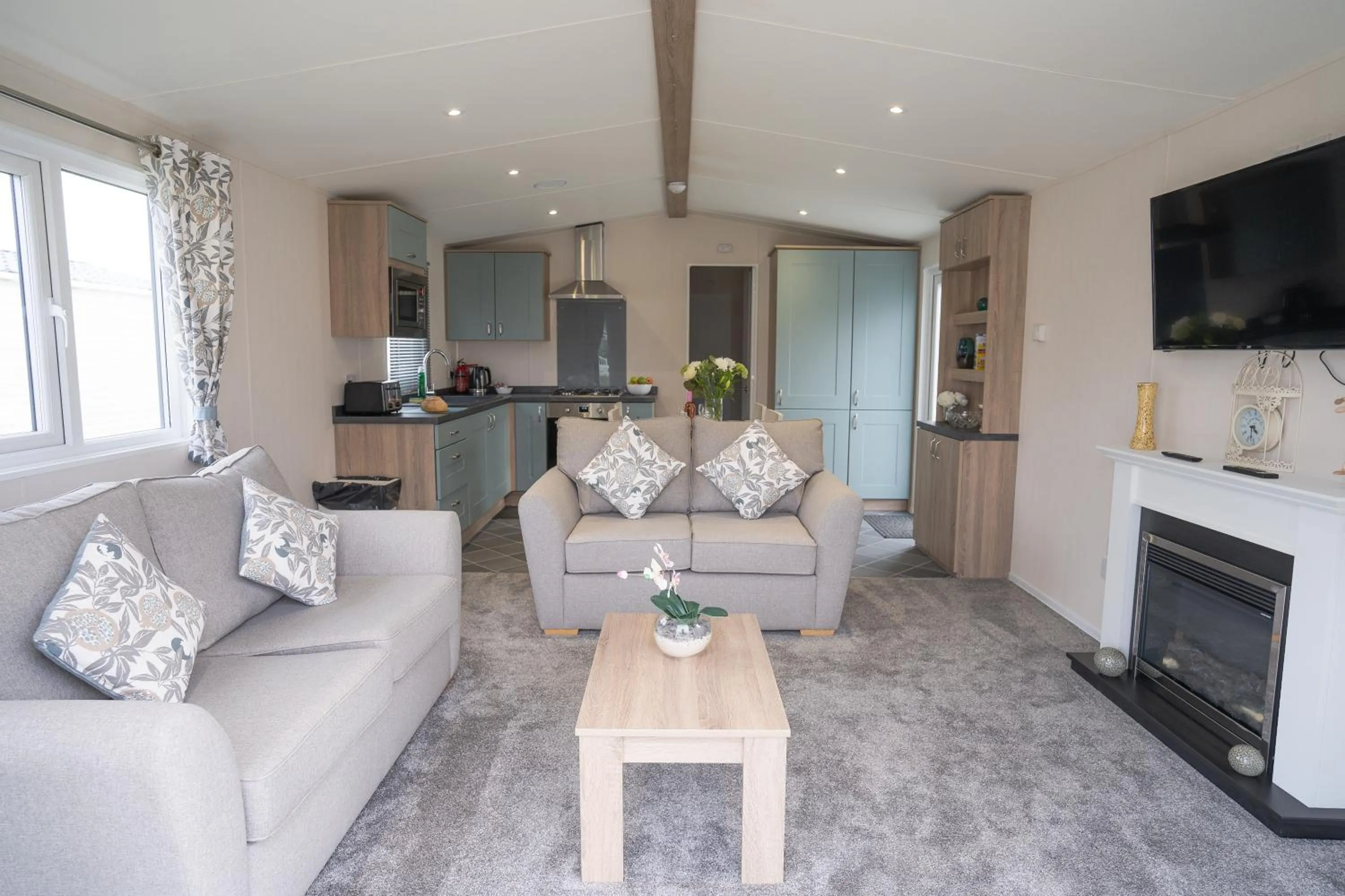 Living room in Marine Holiday Park