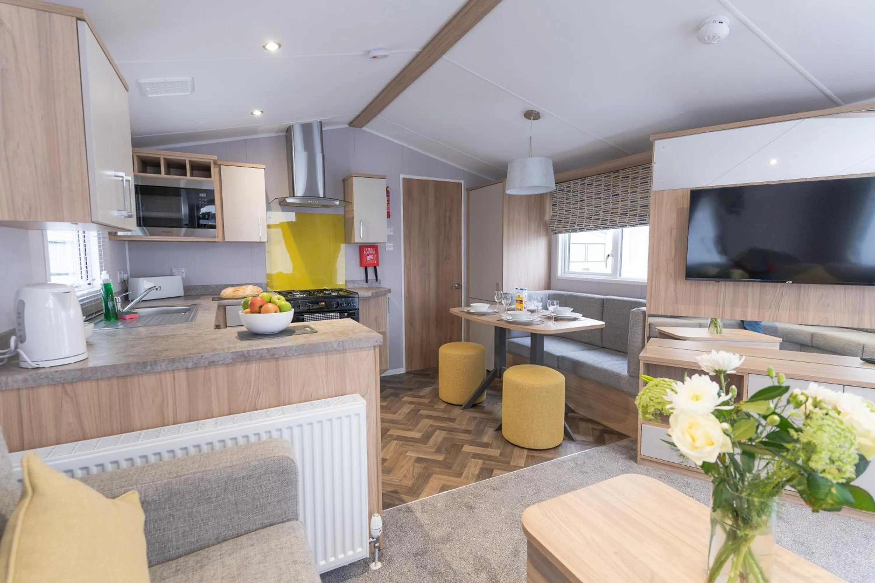 Living room in Marine Holiday Park