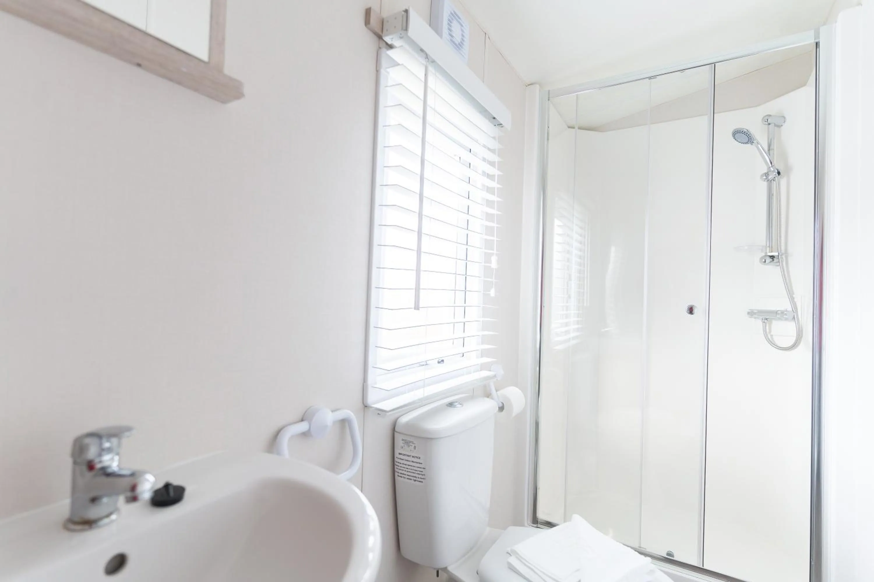 Shower in Marine Holiday Park