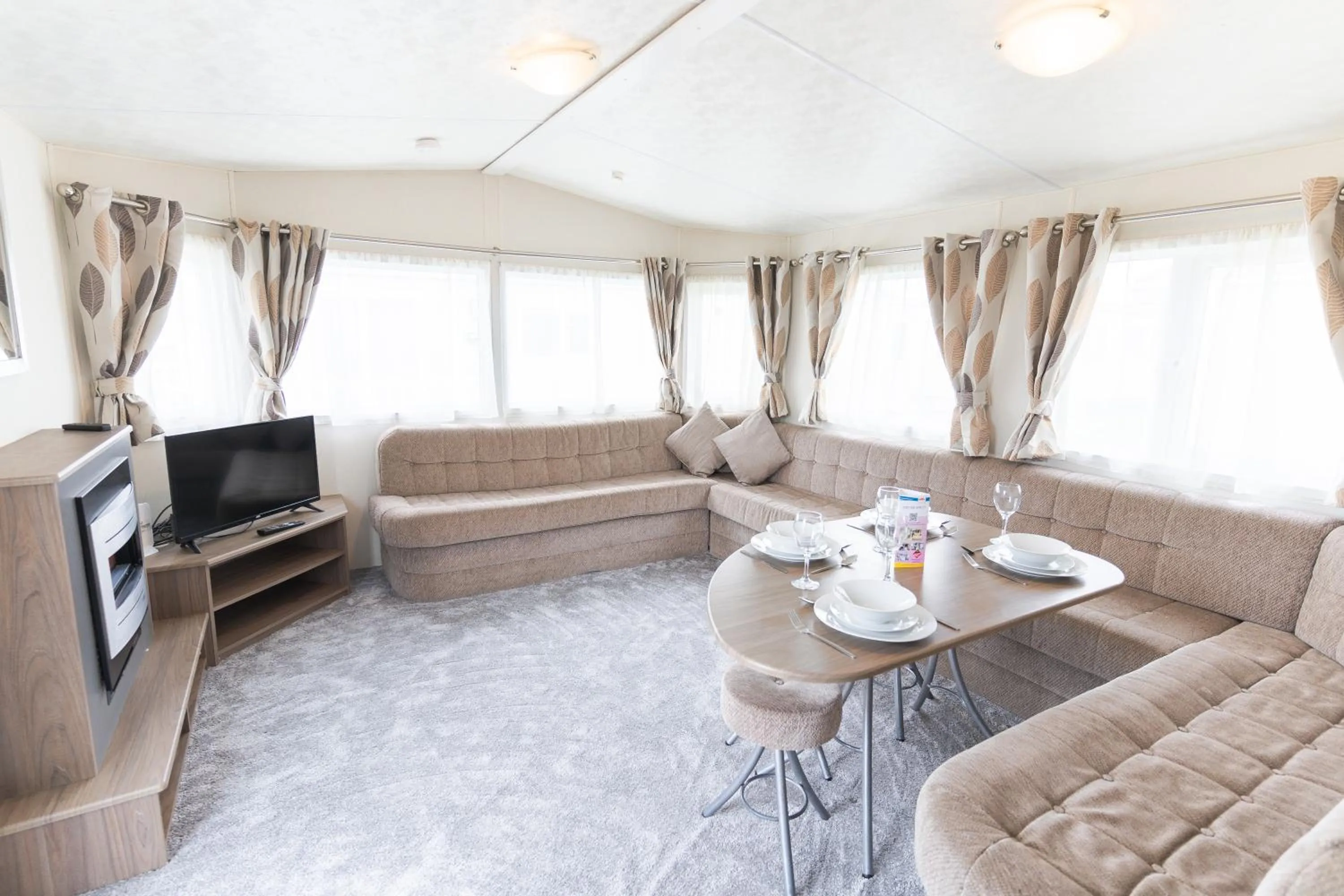 Living room in Marine Holiday Park