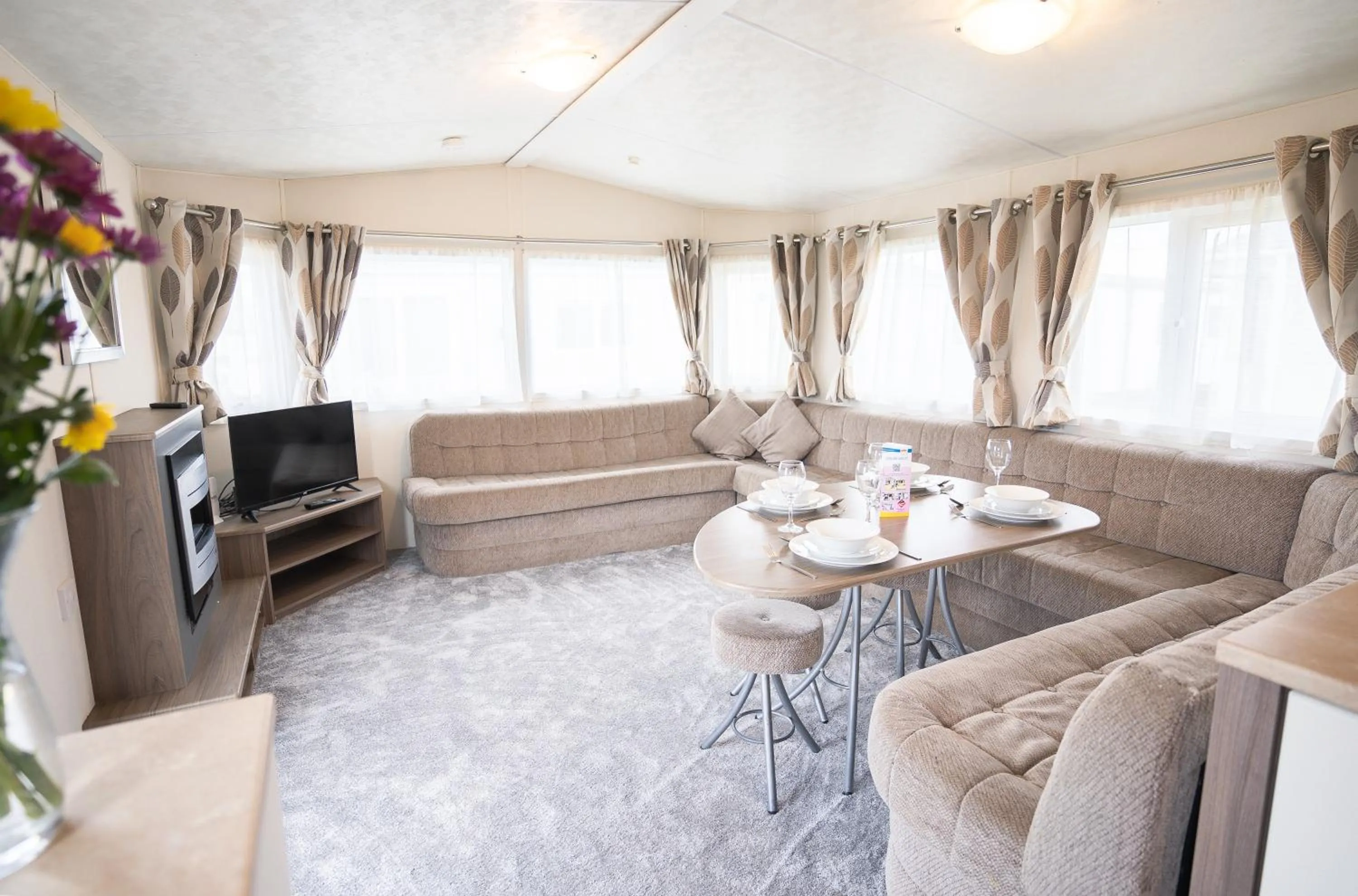 Seating area in Marine Holiday Park