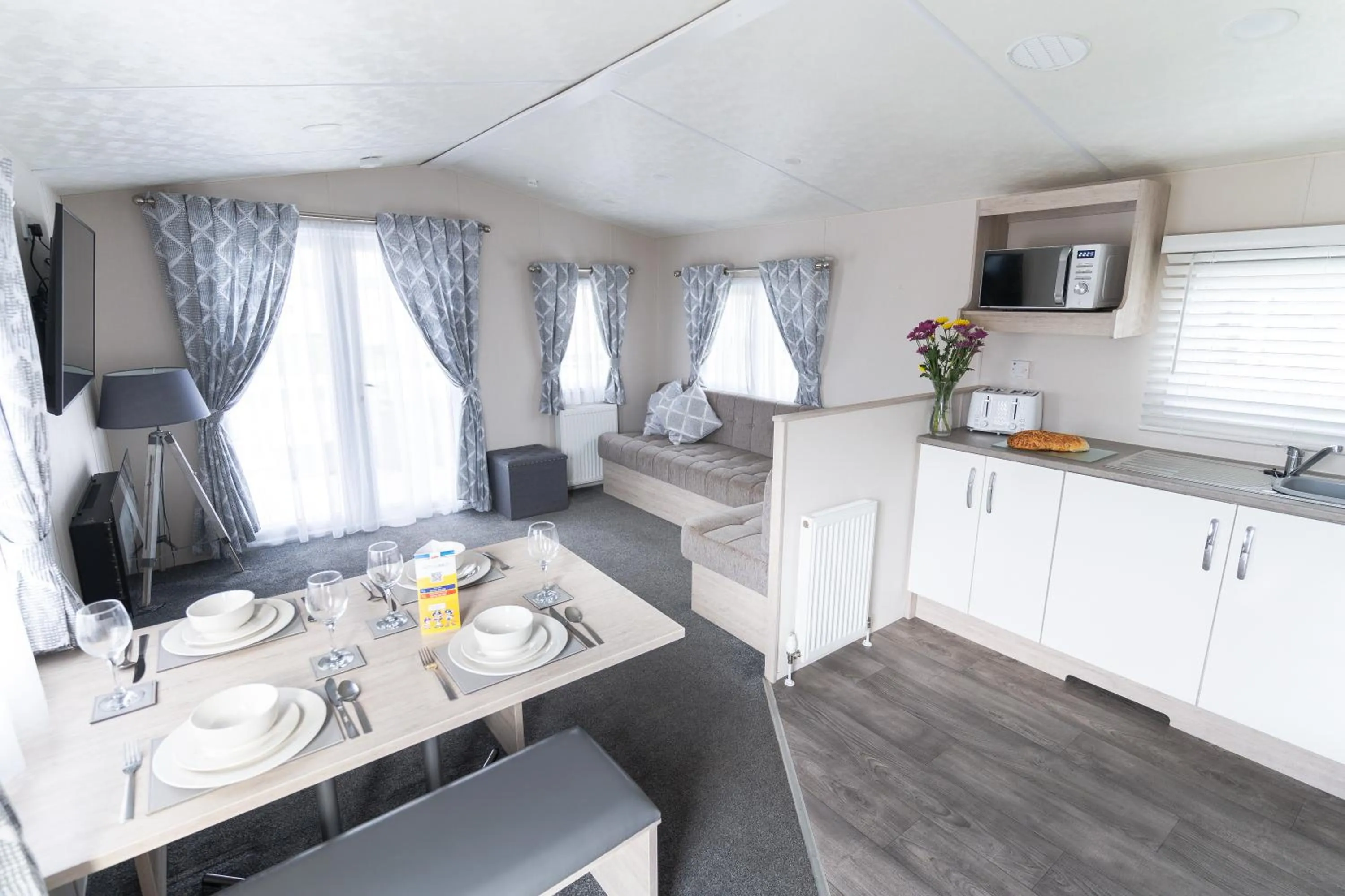 Living room in Marine Holiday Park