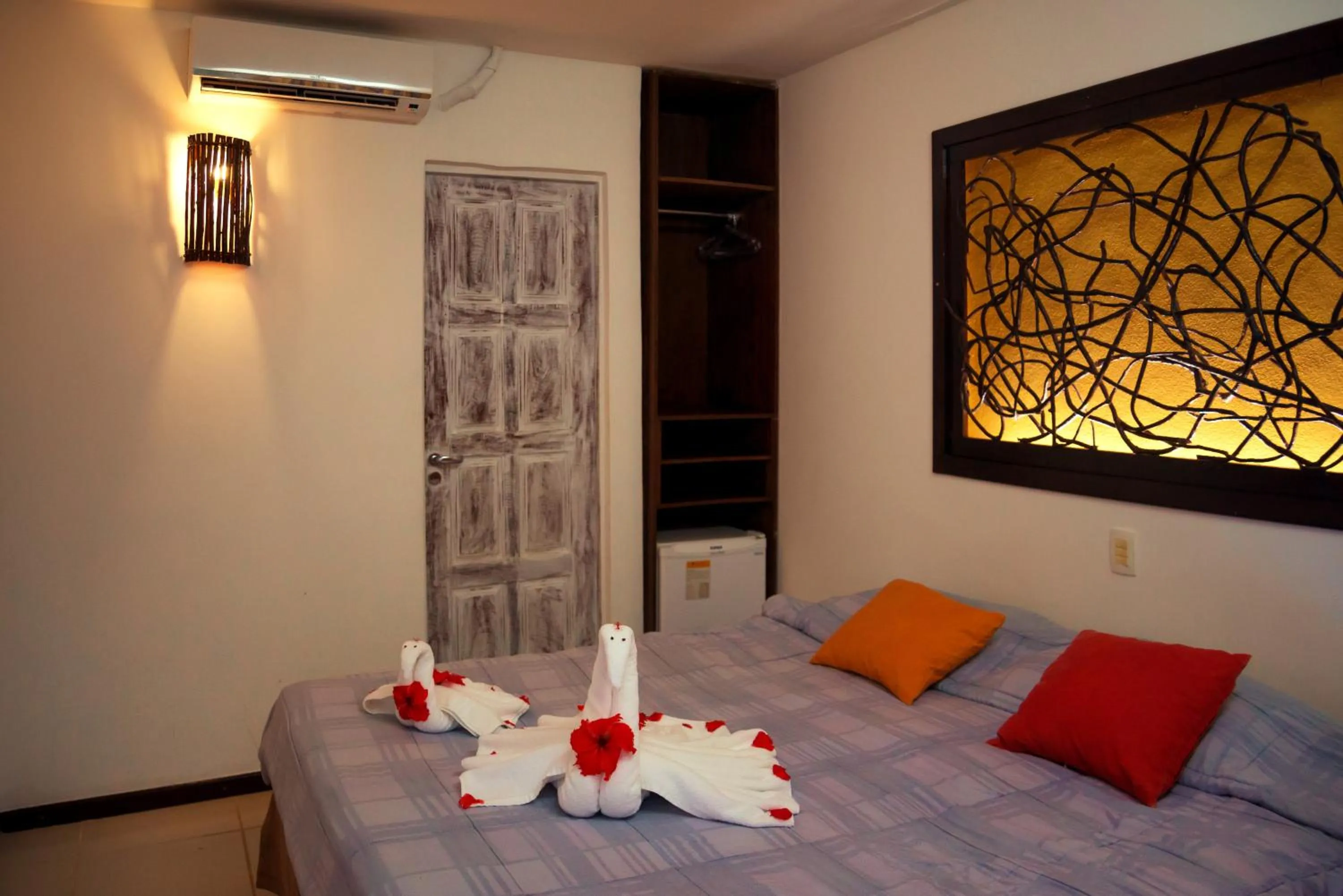 Bed in Hotel Aconchego Porto de Galinhas