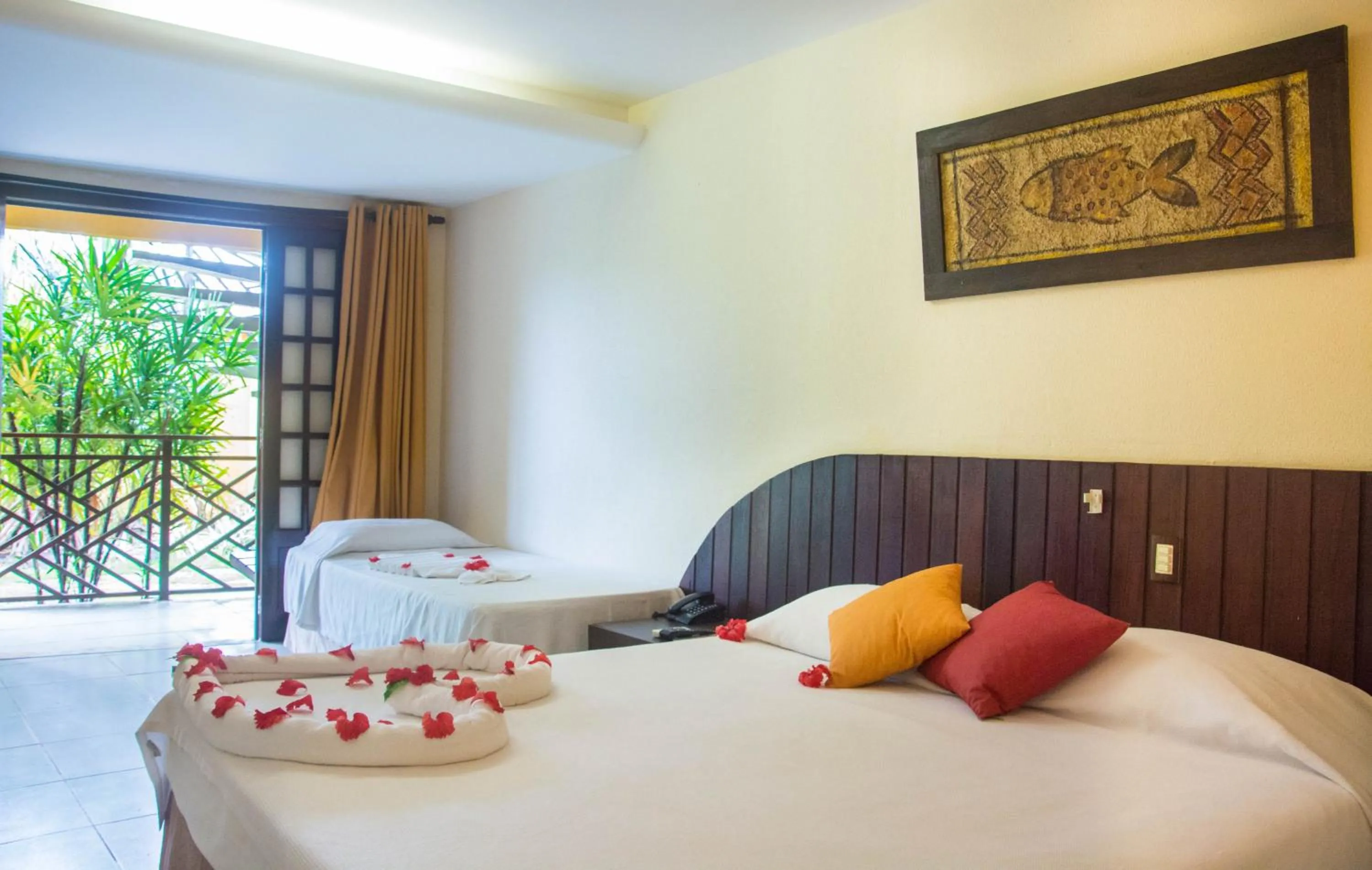 Bed in Hotel Aconchego Porto de Galinhas